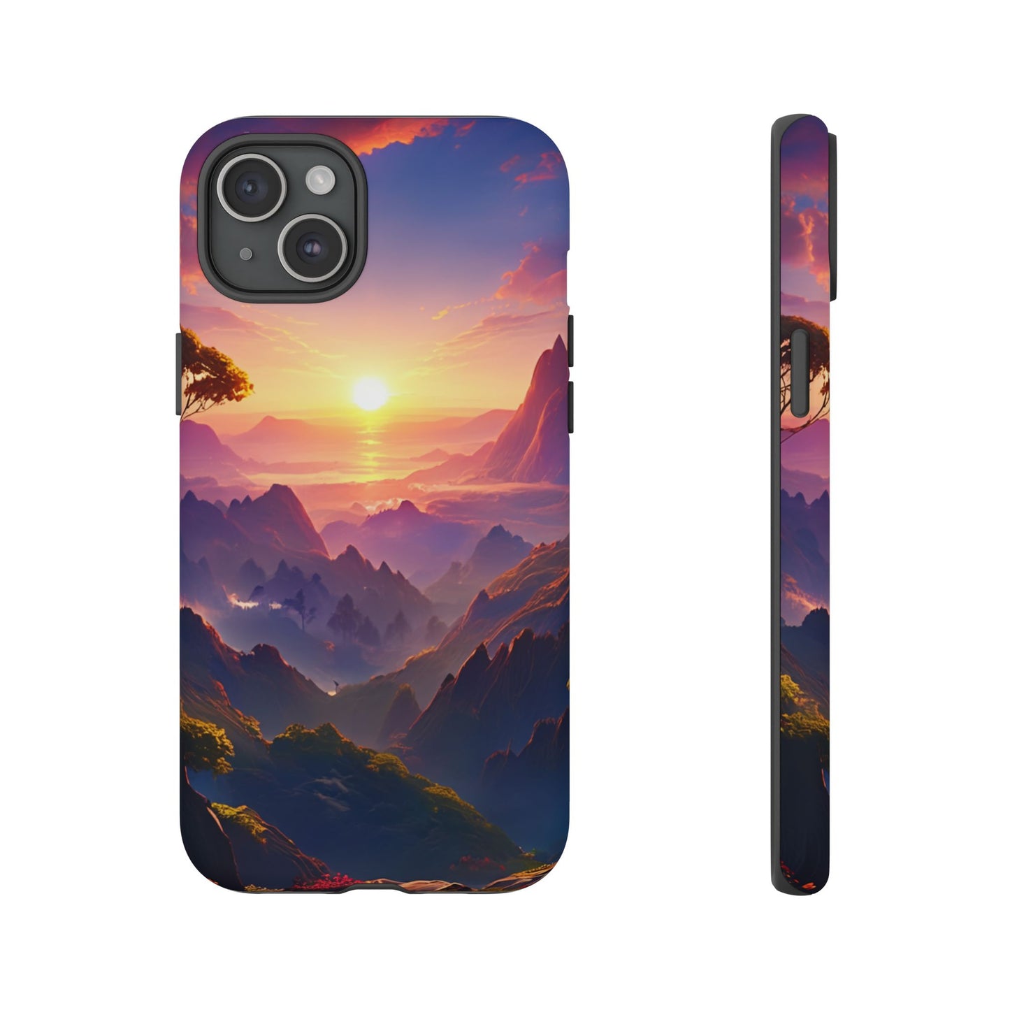 iPhone Tough Case - Artistic Sunset Landscape