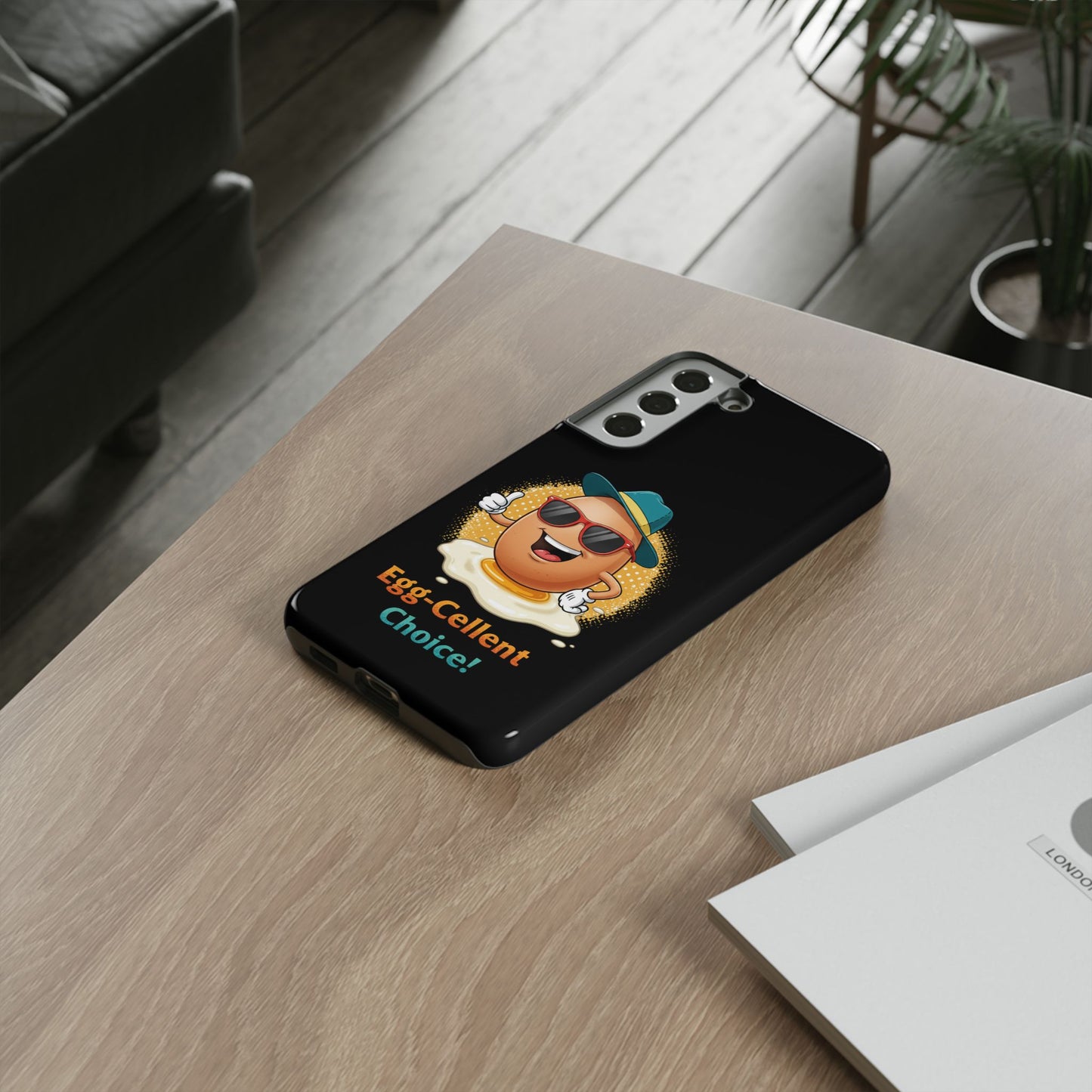 Samsung Phone Case - Egg-Cellent Choice Pun Design
