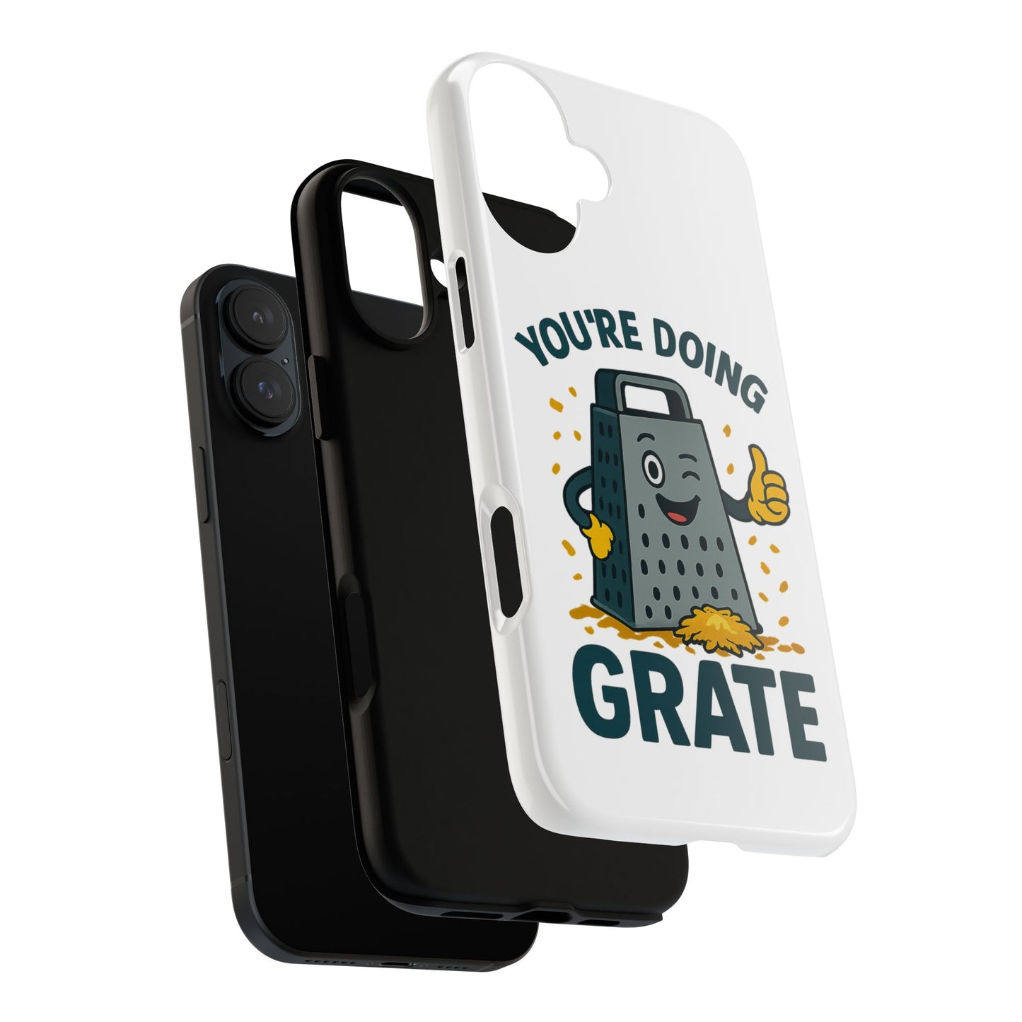 iPhone Case, You're Doing Grate Cheese Phone Case Funny iPhone Case Gift for Foodie Chef Case