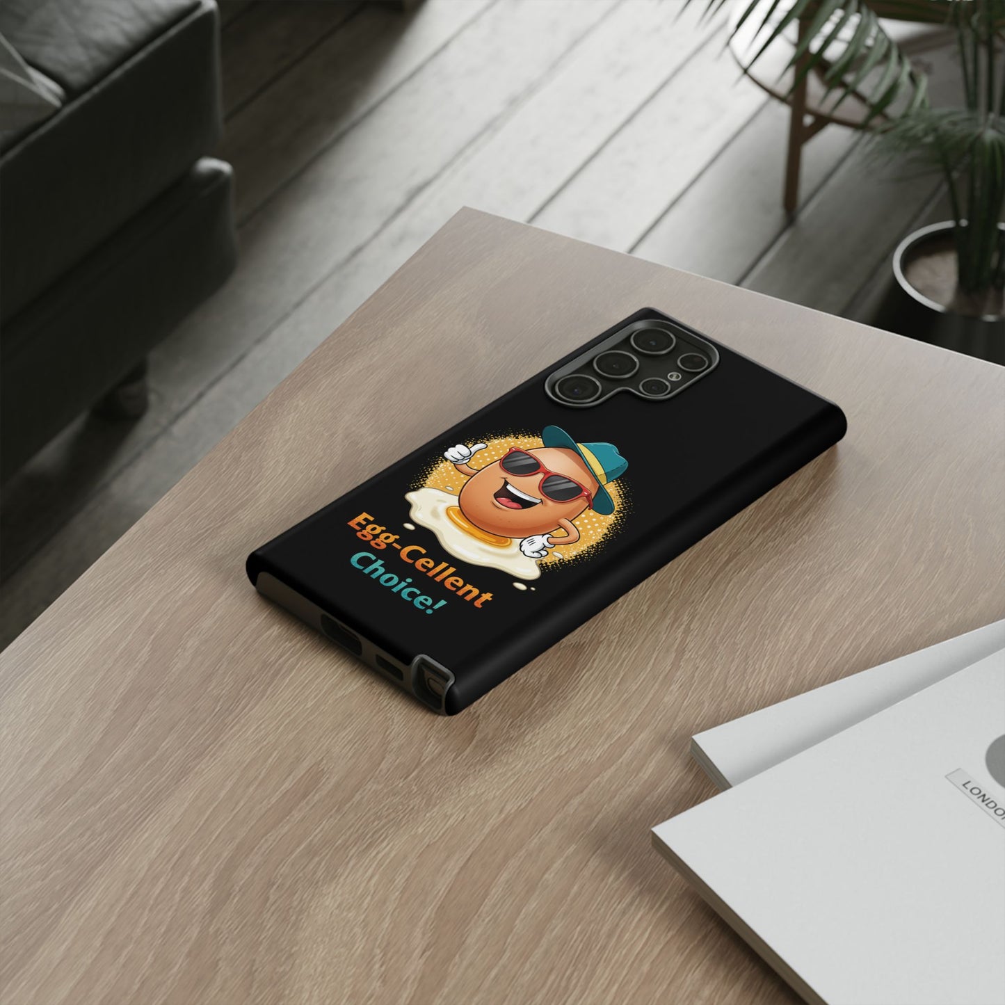 Samsung Phone Case - Egg-Cellent Choice Pun Design
