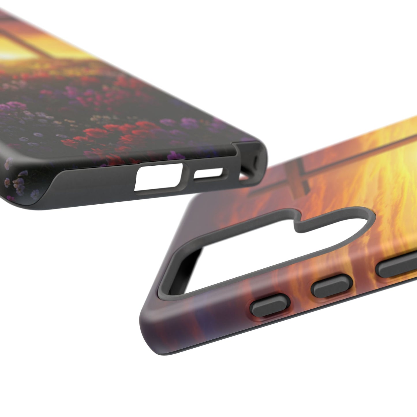 Samsung Phone Case Cross on a Hill Painting Christian Phone Case Cross Samsung Case