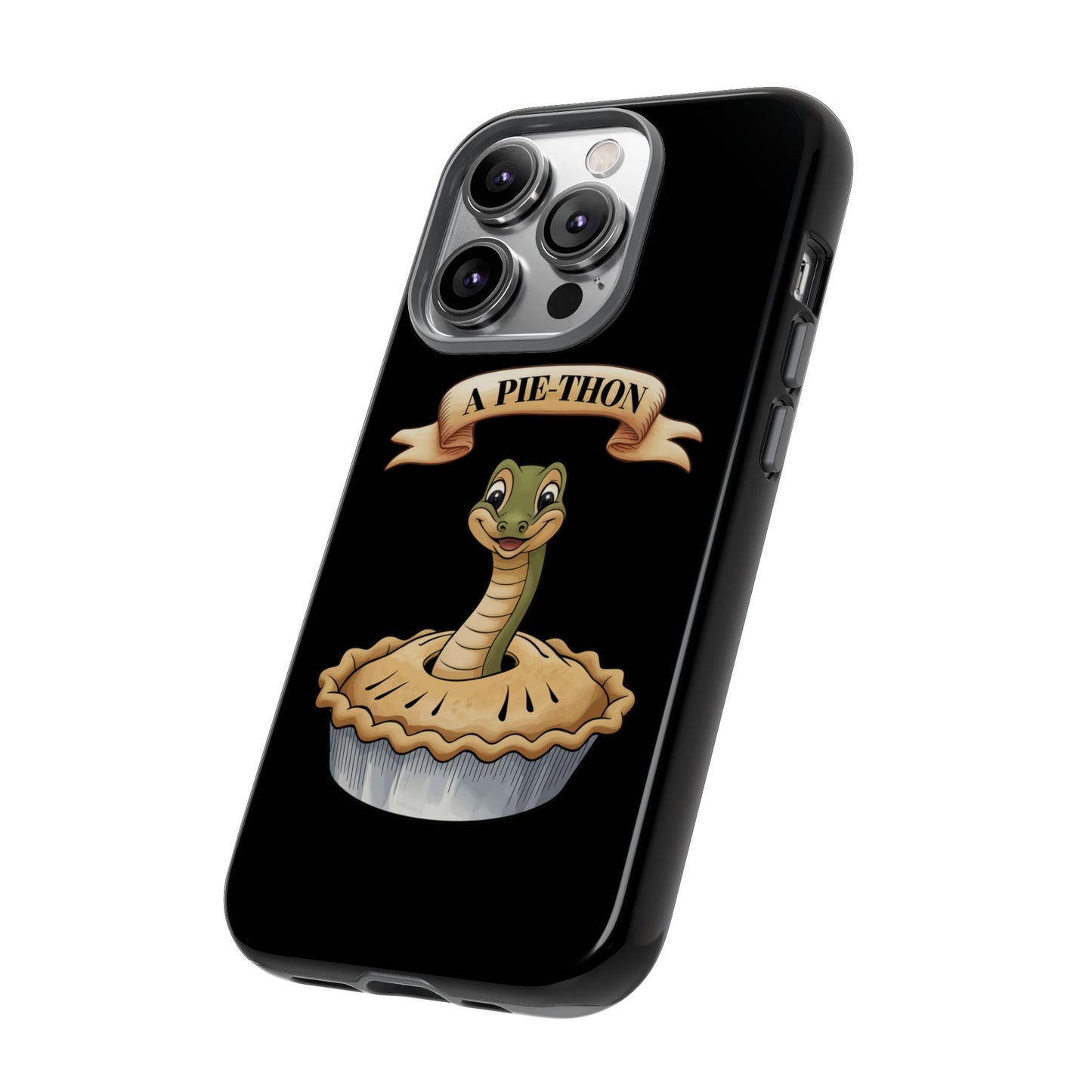 iPhone Case - 'Pie-Thon' Snake Pie Funny Tough Case