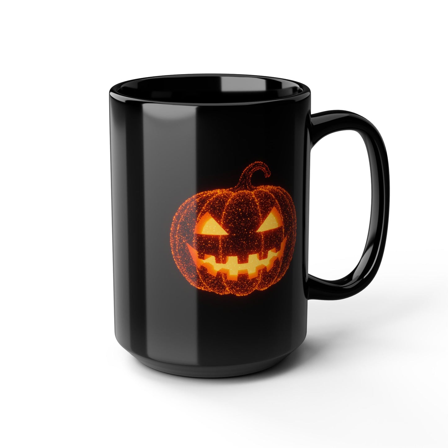 Glowing Jack-o'-Lantern Halloween Mug | Bioluminescent-Inspired Pumpkin Design | Spooky Coffee Cup | 11oz 15oz Fall Gift Idea