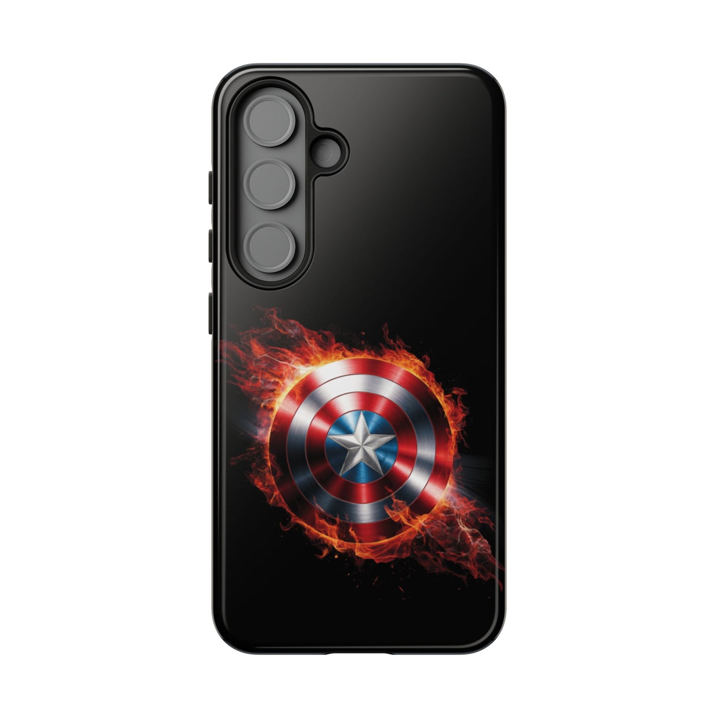 Captain America Shield in Flames Samsung Galaxy Tough Case