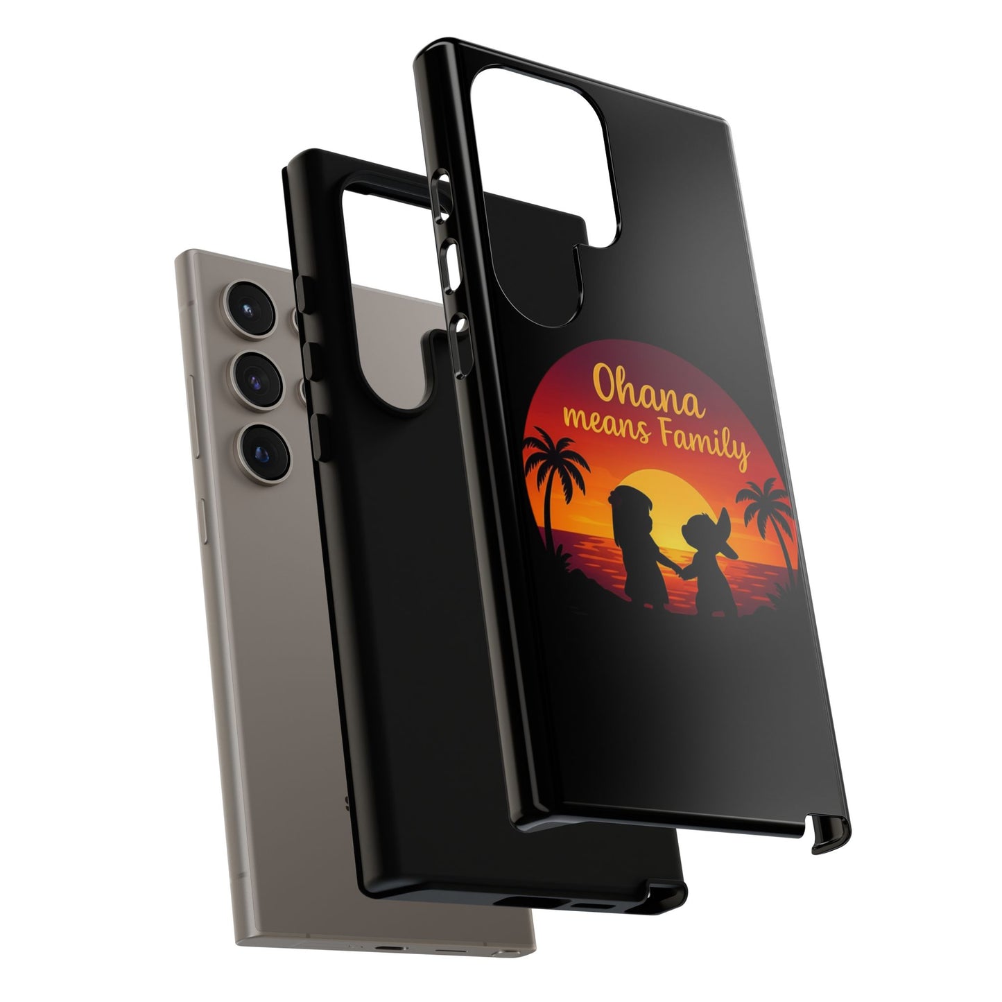 Ohana Means Family Samsung Case – Cute Hawaii Sunset Phone Cover – Lilo and Stitch-Inspired Gift – Protective Case for Galaxy S Series