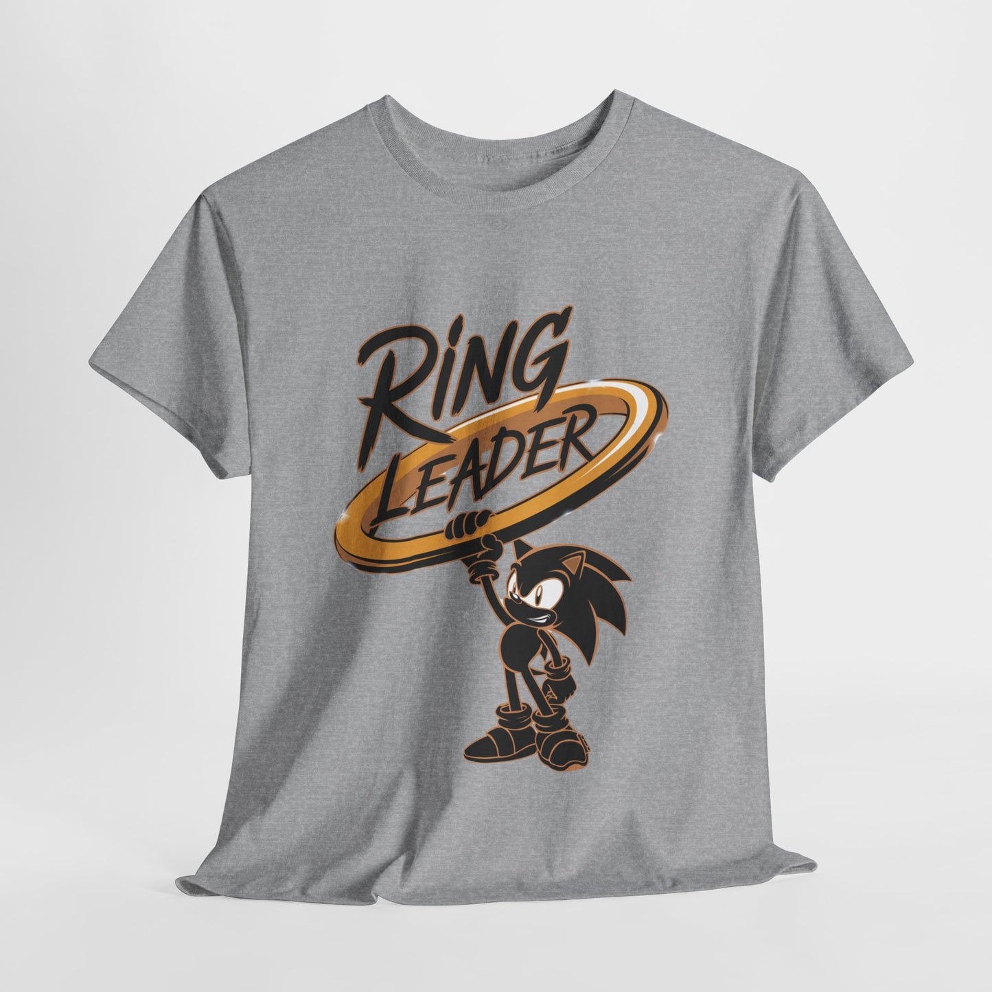 Ring Leader Video Game Shirt – Fast Speed Hero Holding Gold Ring – Retro Gamer Graphic Tee for Arcade, Anime, and Gaming Fans