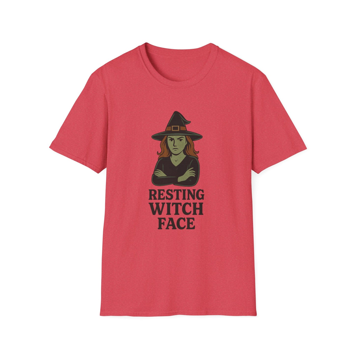 Resting Witch Face T-Shirt • Funny Halloween Witch Tee • Cozy Spooky Season Graphic Tee • Autumn Witch Shirt • Witches Aesthetic Fashion