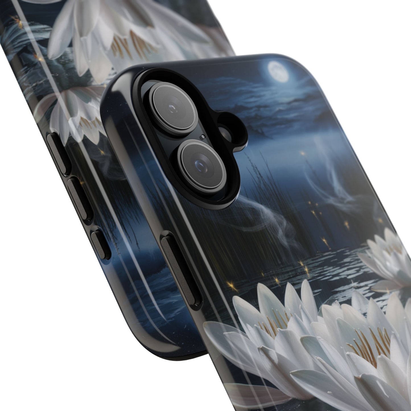 iPhone Case - Water Lilies Moonlight Design
