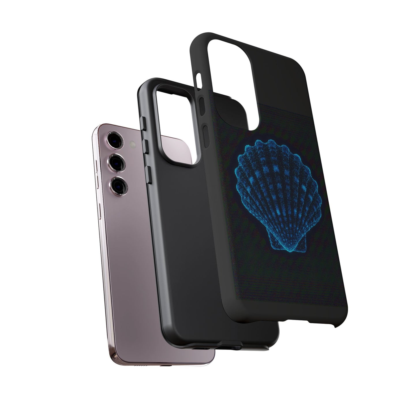 Samsung Phone Case Bioluminescent Shell Design Nautical Phone Case Beach Accessory