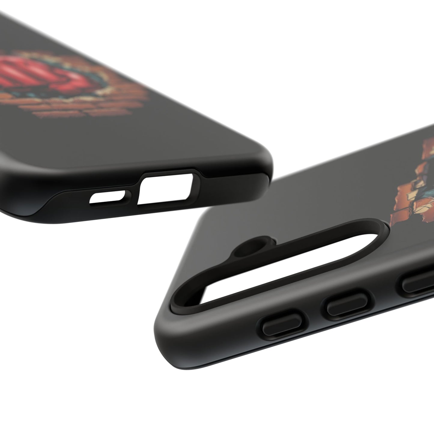 Samsung Galaxy Tough Case - Red Fist Smashing Design