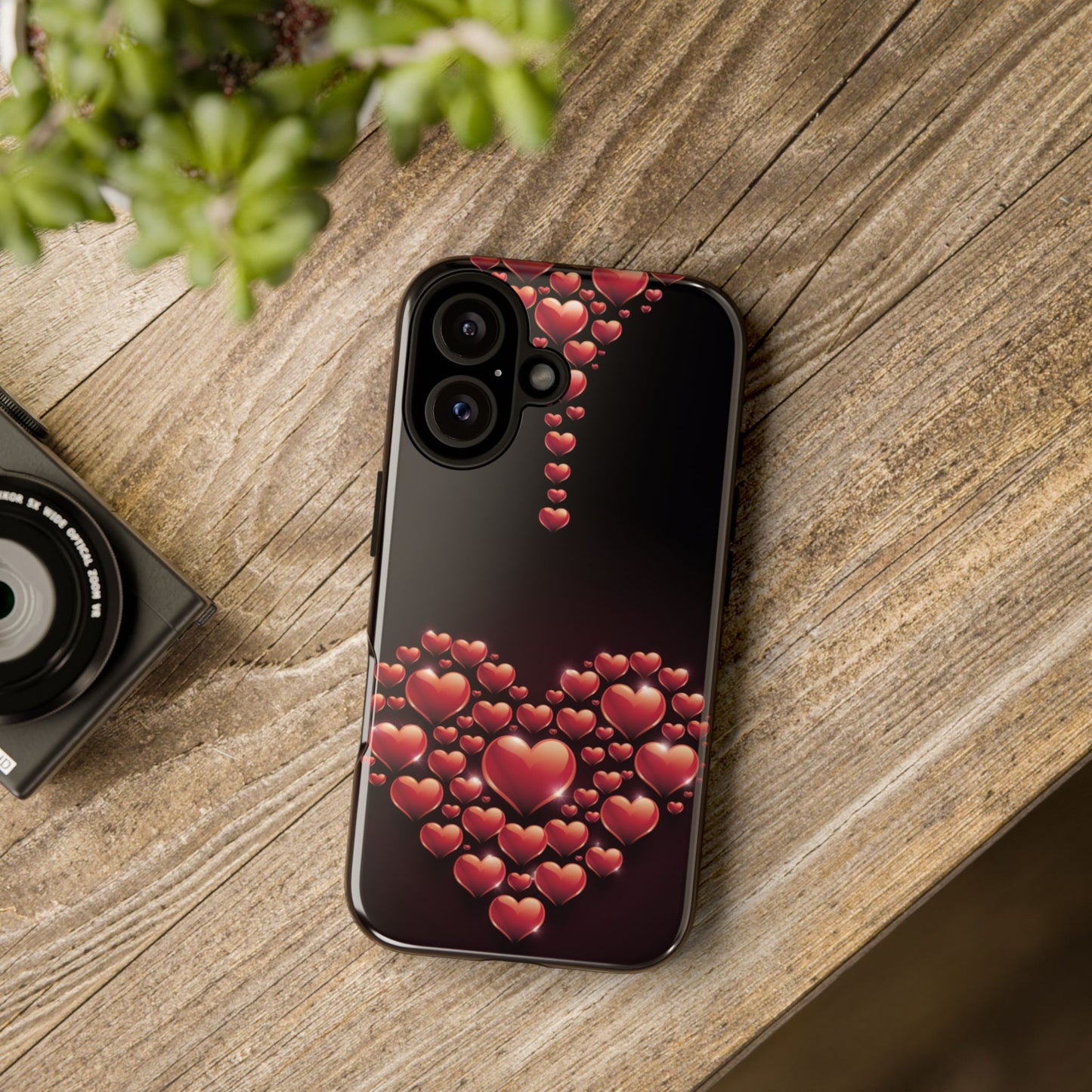 iPhone Case - Heart Made Out of Hearts Design