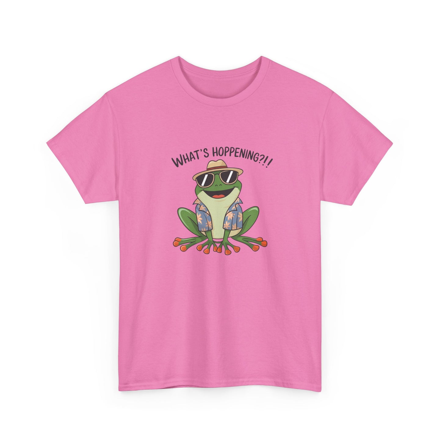 Funny Frog Shirt | What’s Hoppening T-Shirt | Cool Frog Graphic Tee | Amphibian Dad Joke Shirt | Cottagecore Animal Lover Gift