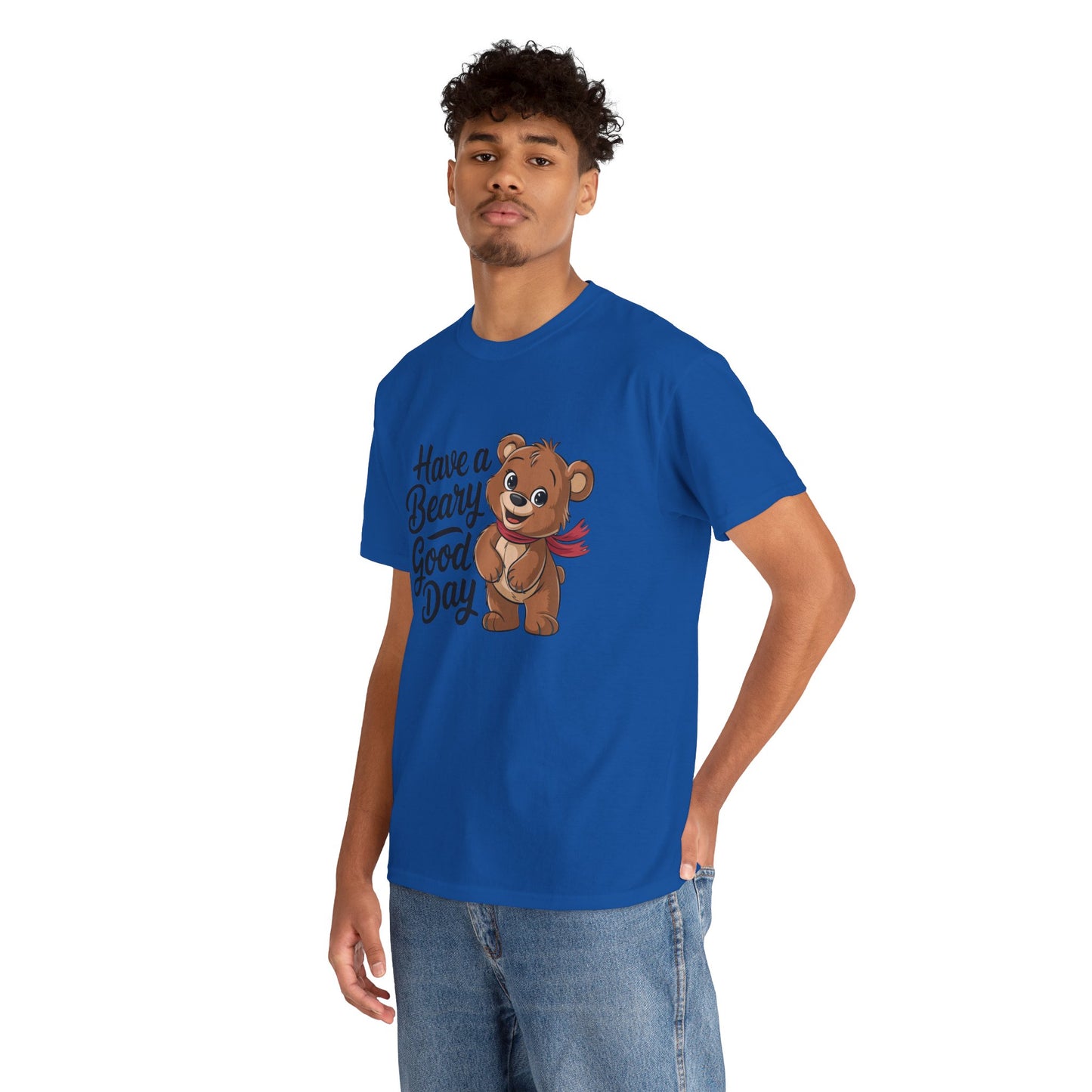 Have a Beary Good Day T-Shirt – Cute Bear Graphic Tee, Punny Animal Shirt, Funny Animal Lover Gift, Happy Positive Vibes Graphic T-Shirt