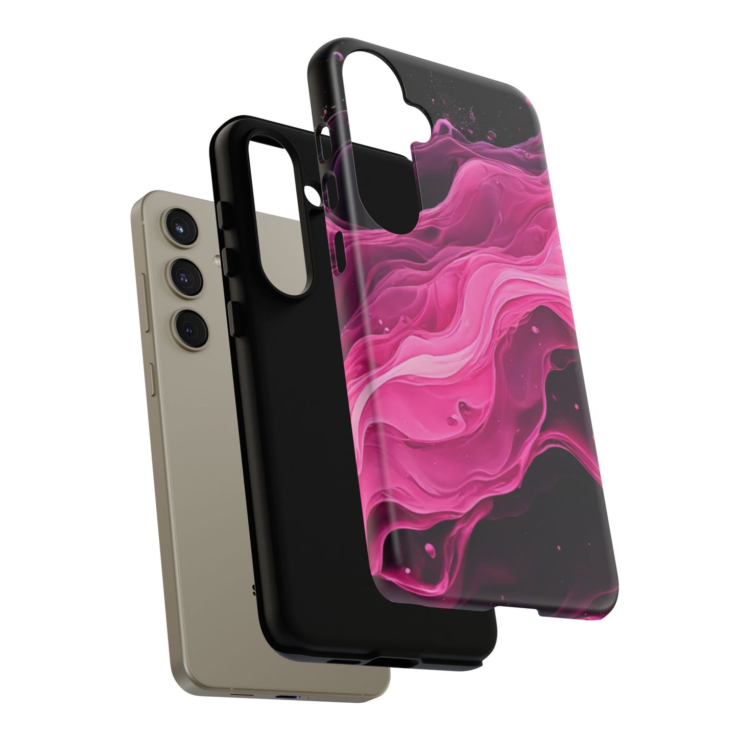Samsung Galaxy Pink Paint Splash phone cover