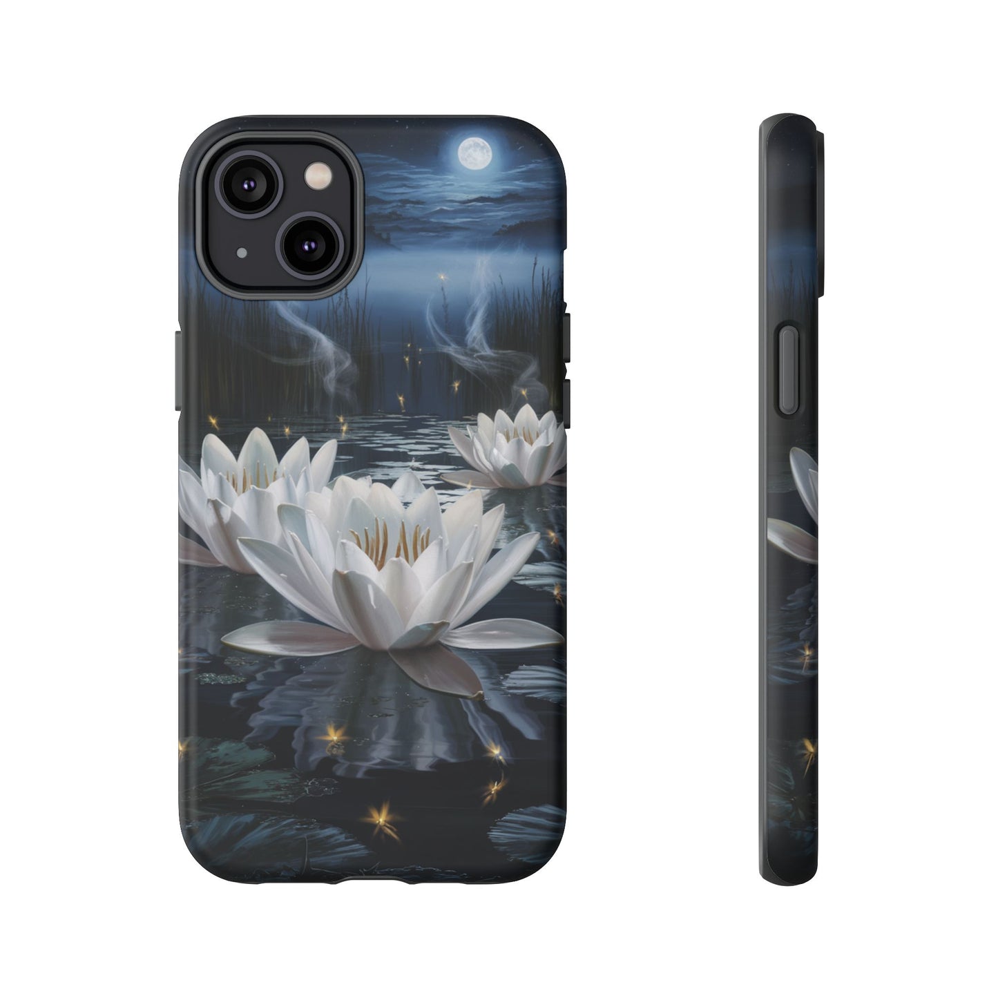 iPhone Case - Water Lilies Moonlight Design