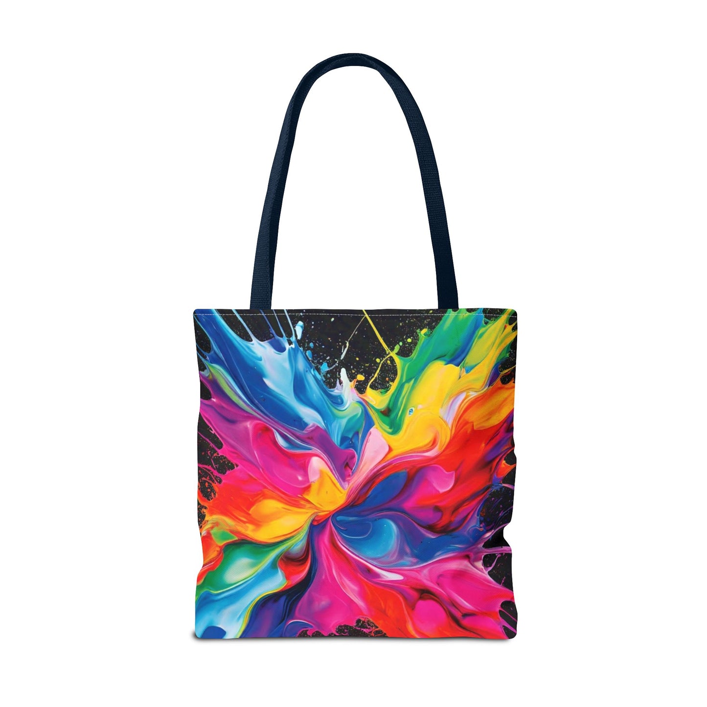 Vibrant Abstract Swirl Tote Bag | Colorful Expressionism Canvas Tote – Bold Art Accessory & Eco-Friendly Gift for Art Lovers