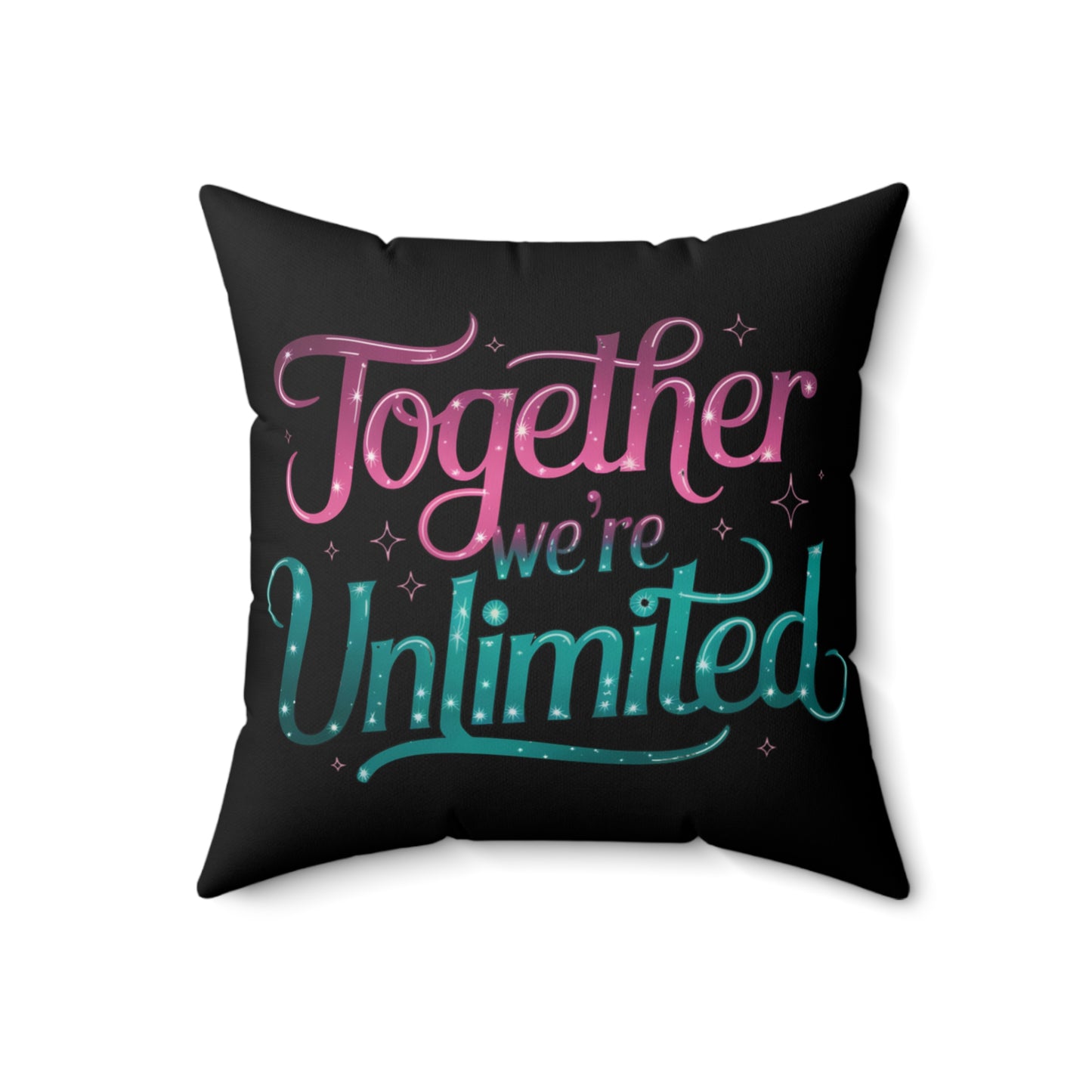 Pillow Musical Quote 'Together We're Unlimited' Musical Decor Home Decor Musical Throw Pillow