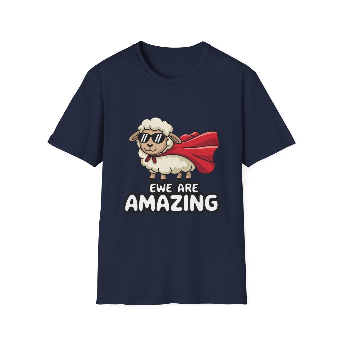 Ewe Are Amazing Funny Sheep Shirt – Cute Animal Pun T-Shirt – Superhero Lamb Graphic Tee for Farmers, Animal Lovers & Gift Giving