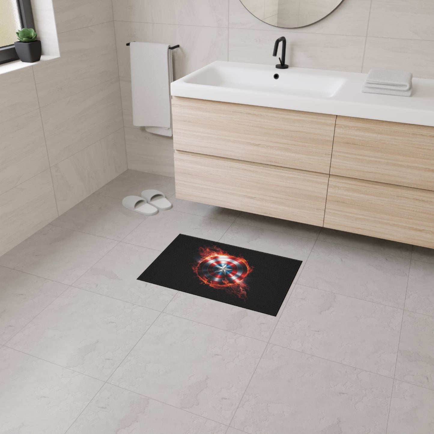 Captain's Shield Heavy Duty Floor Mat - Durable and Stylish for Home and Office