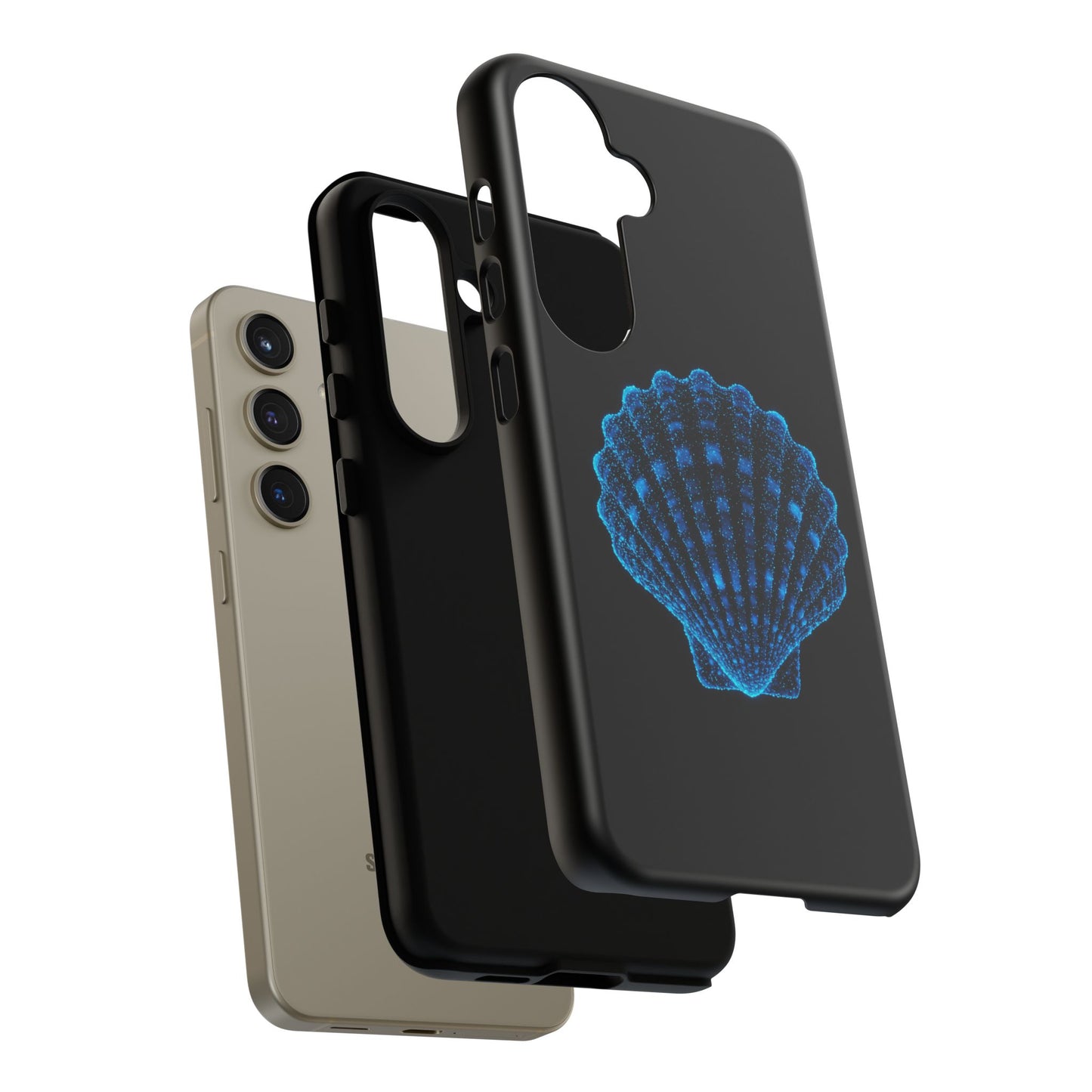 Samsung Phone Case Bioluminescent Shell Design Nautical Phone Case Beach Accessory