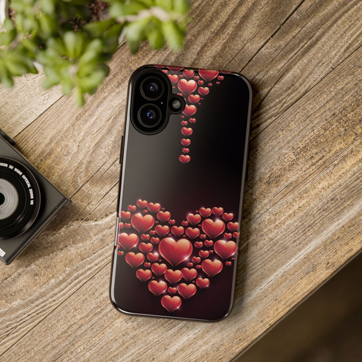 iPhone Case - Heart Made Out of Hearts Design