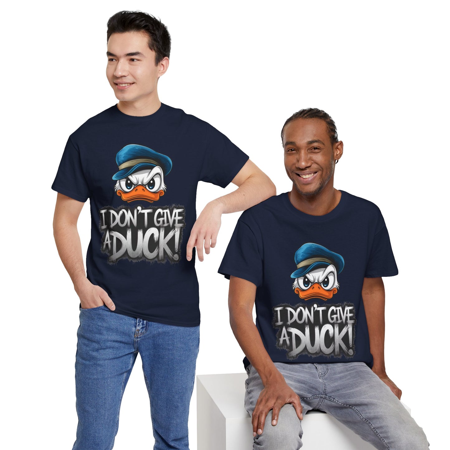I Don’t Give a Duck Shirt – Funny Grumpy Duck Tee – Sarcastic Animal Graphic Shirt – Unisex Gift for Duck Lovers & Meme Fans