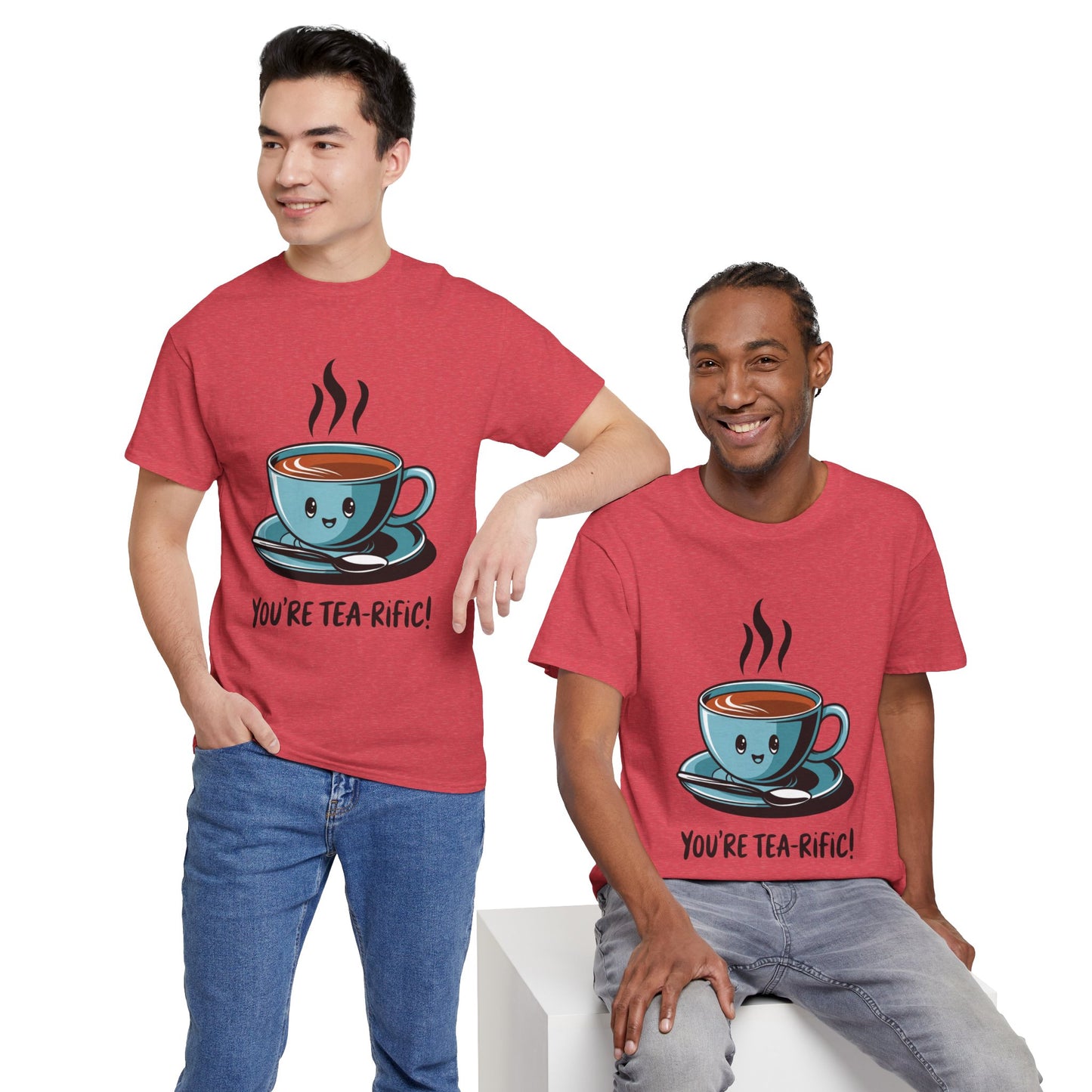 You’re Tea-Rific! Cute Tea Pun T-Shirt for Tea Lovers - Funny Gift, Kawaii Cup Graphic Tee - Unisex Soft Cotton Shirt
