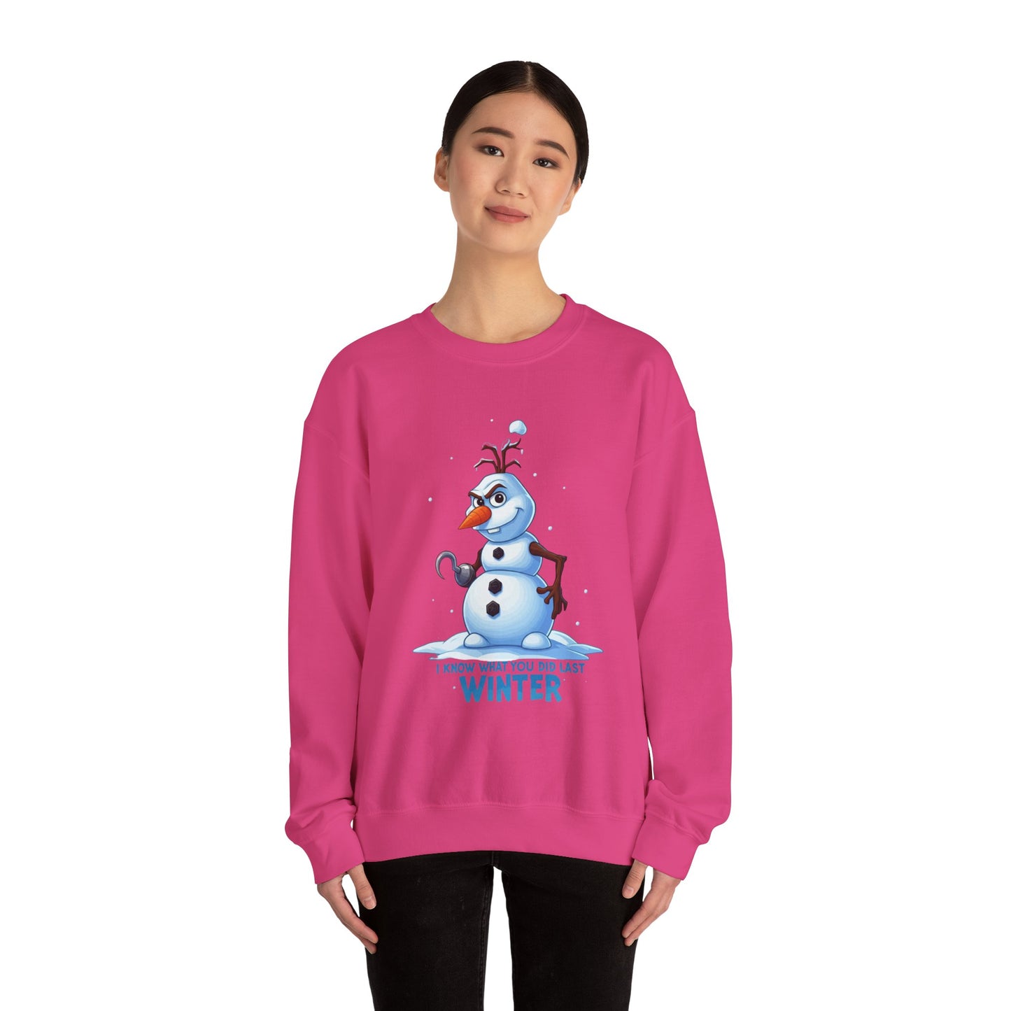 Winter Snowman Sweatshirt - I Know What You Did Last Winter