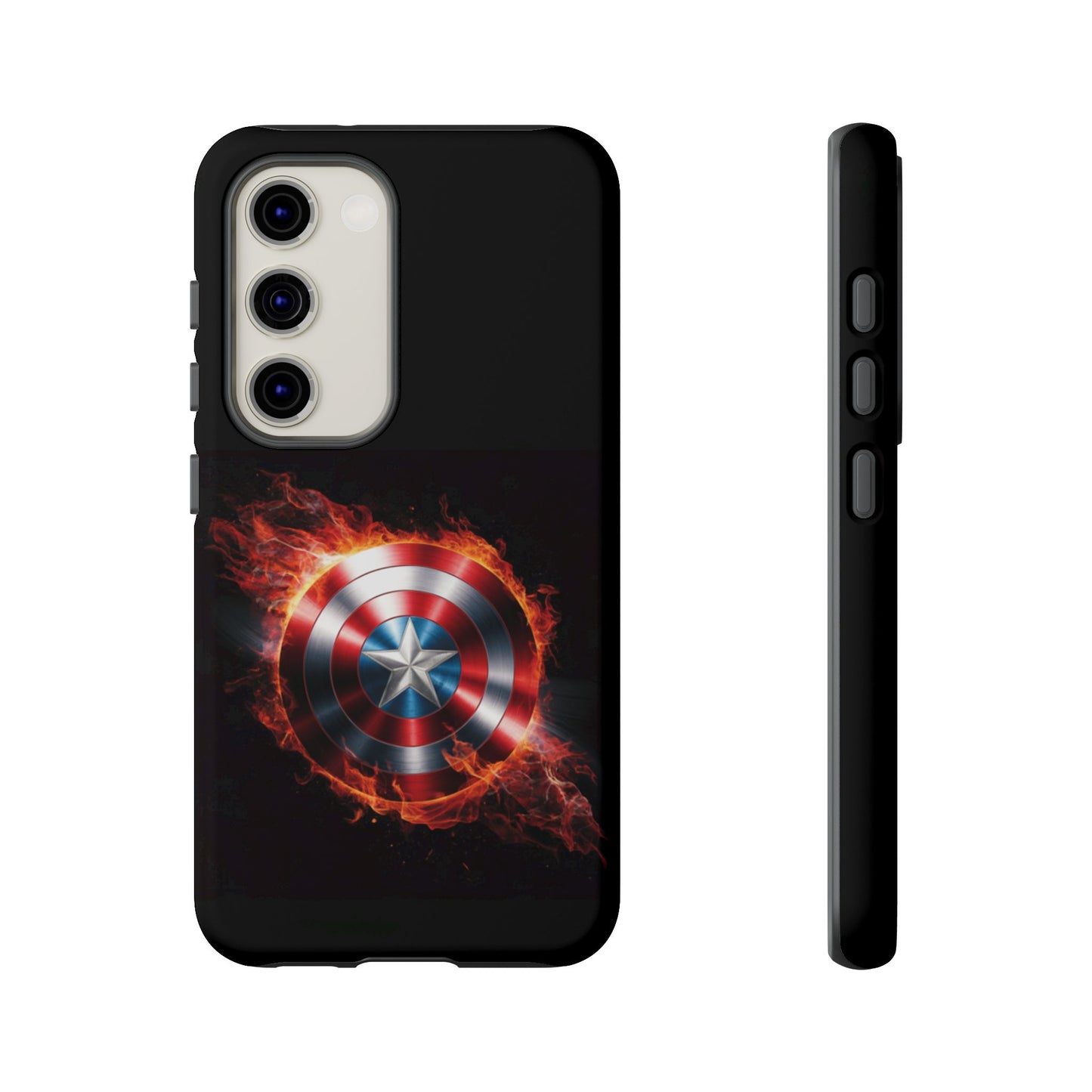 Captain America Shield in Flames Samsung Galaxy Tough Case