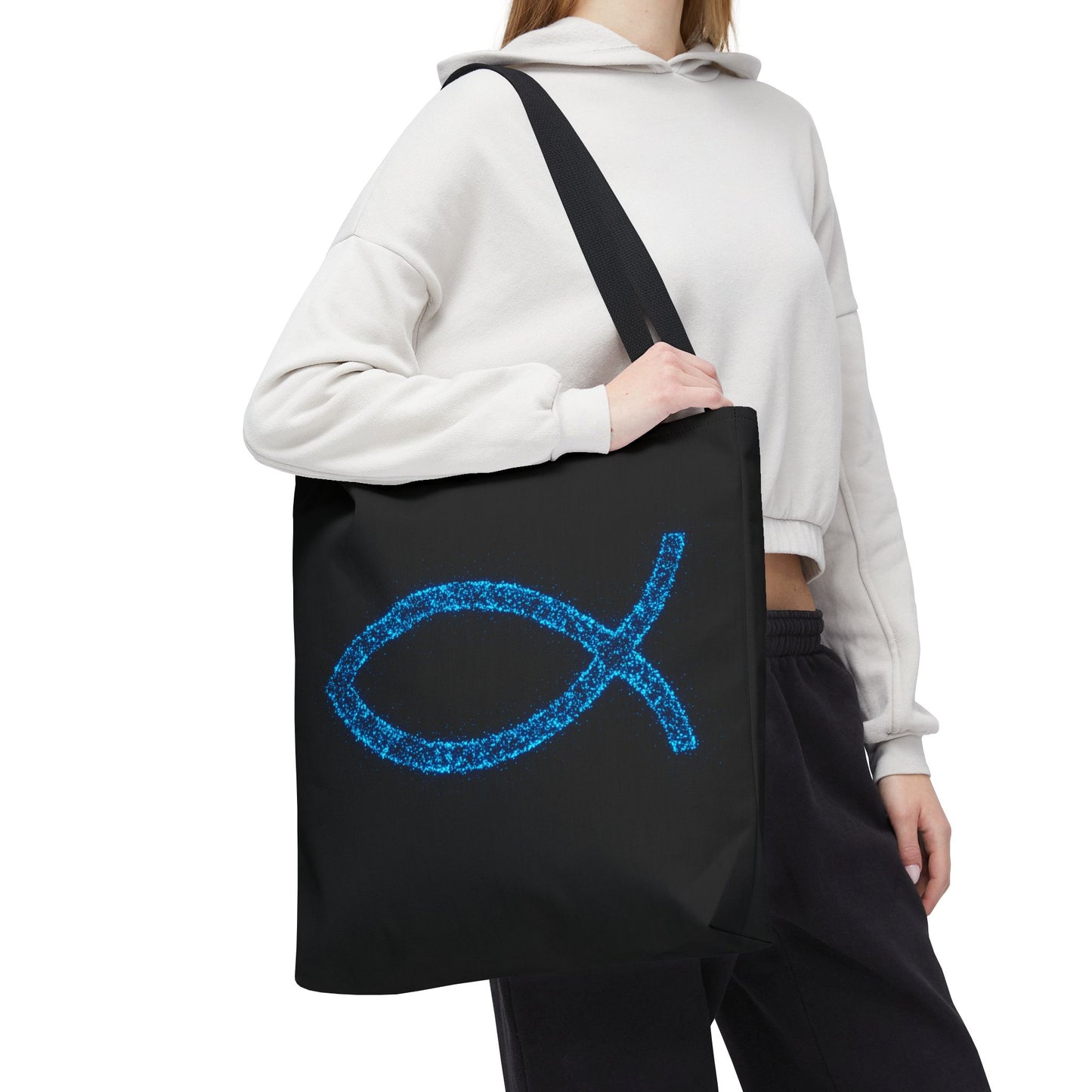 Sparkling Fish Symbol Tote Bag - Inspirational Vibes