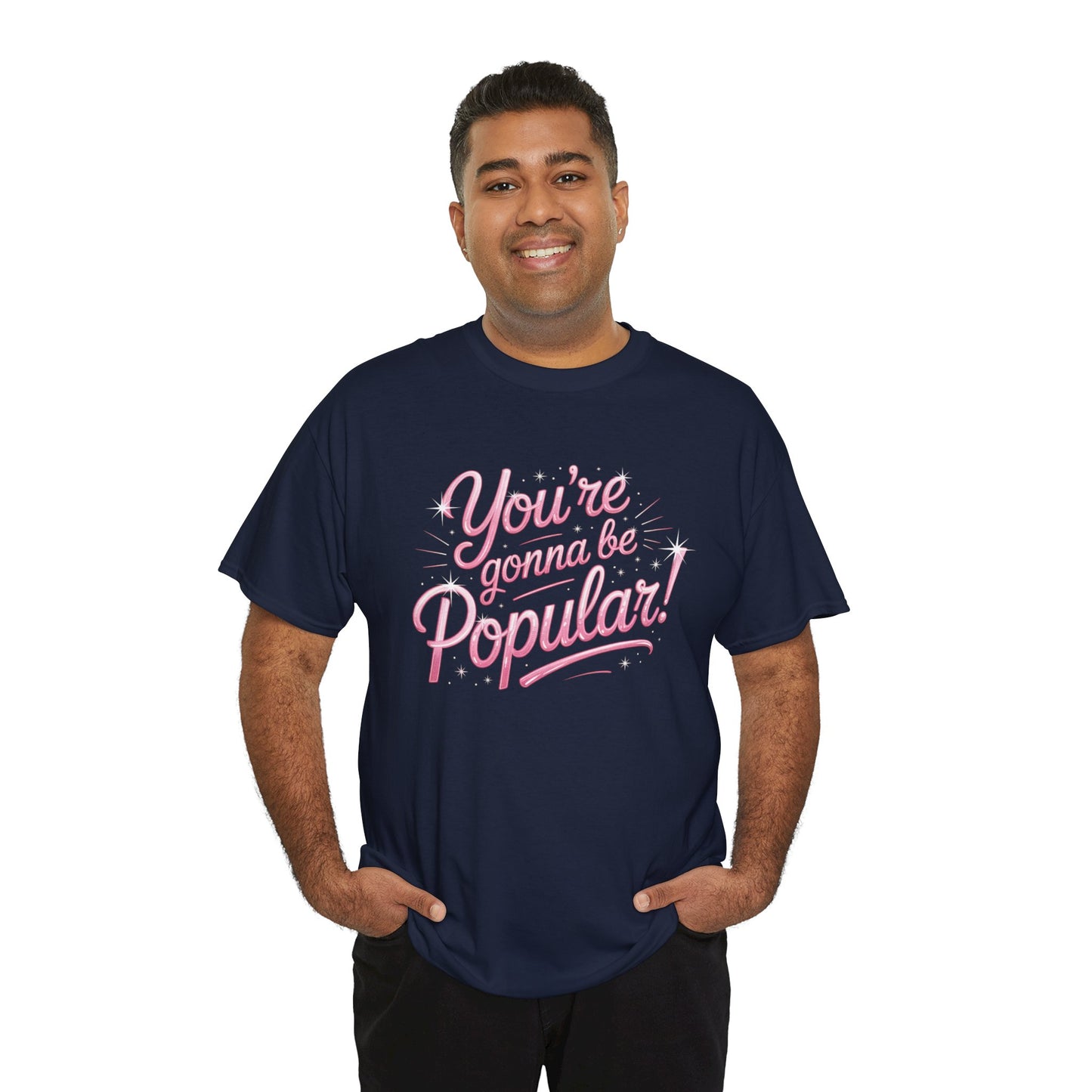 You’re Gonna Be Popular Wicked Musical Tee – Broadway Quote Shirt – Funny Retro Typography T-Shirt for Theatre Fans & Musical Lovers