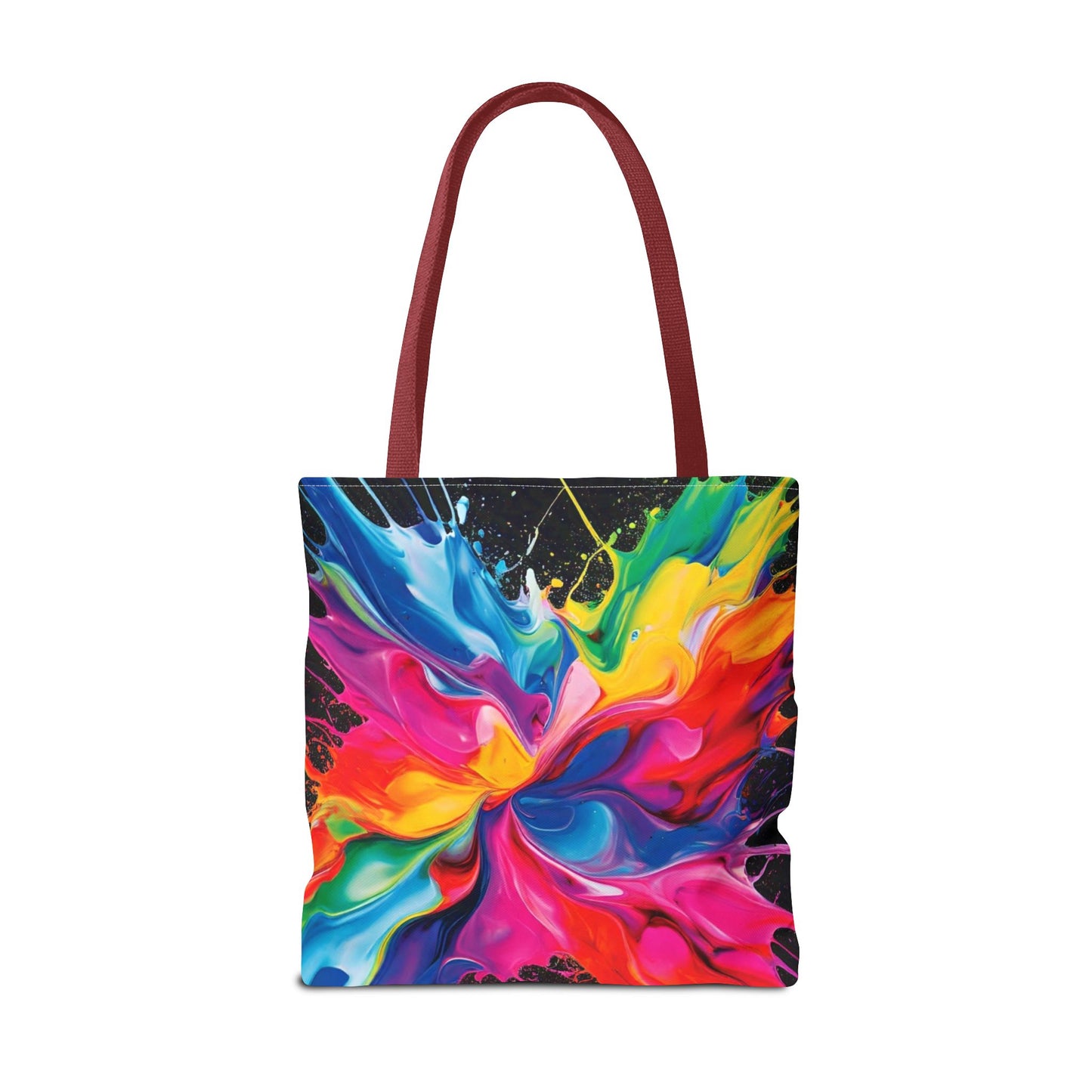 Vibrant Abstract Swirl Tote Bag | Colorful Expressionism Canvas Tote – Bold Art Accessory & Eco-Friendly Gift for Art Lovers