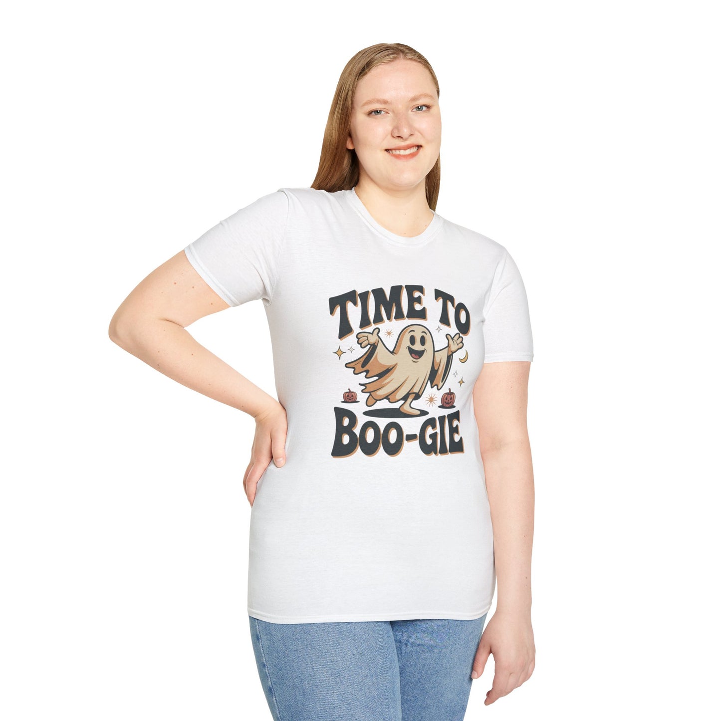 Time To Boo-gie Ghost Dance Halloween T-Shirt • Retro Spooky Ghost Tee • Funny Boo-gie Costume Tee • Spooky Season Graphic Shirt