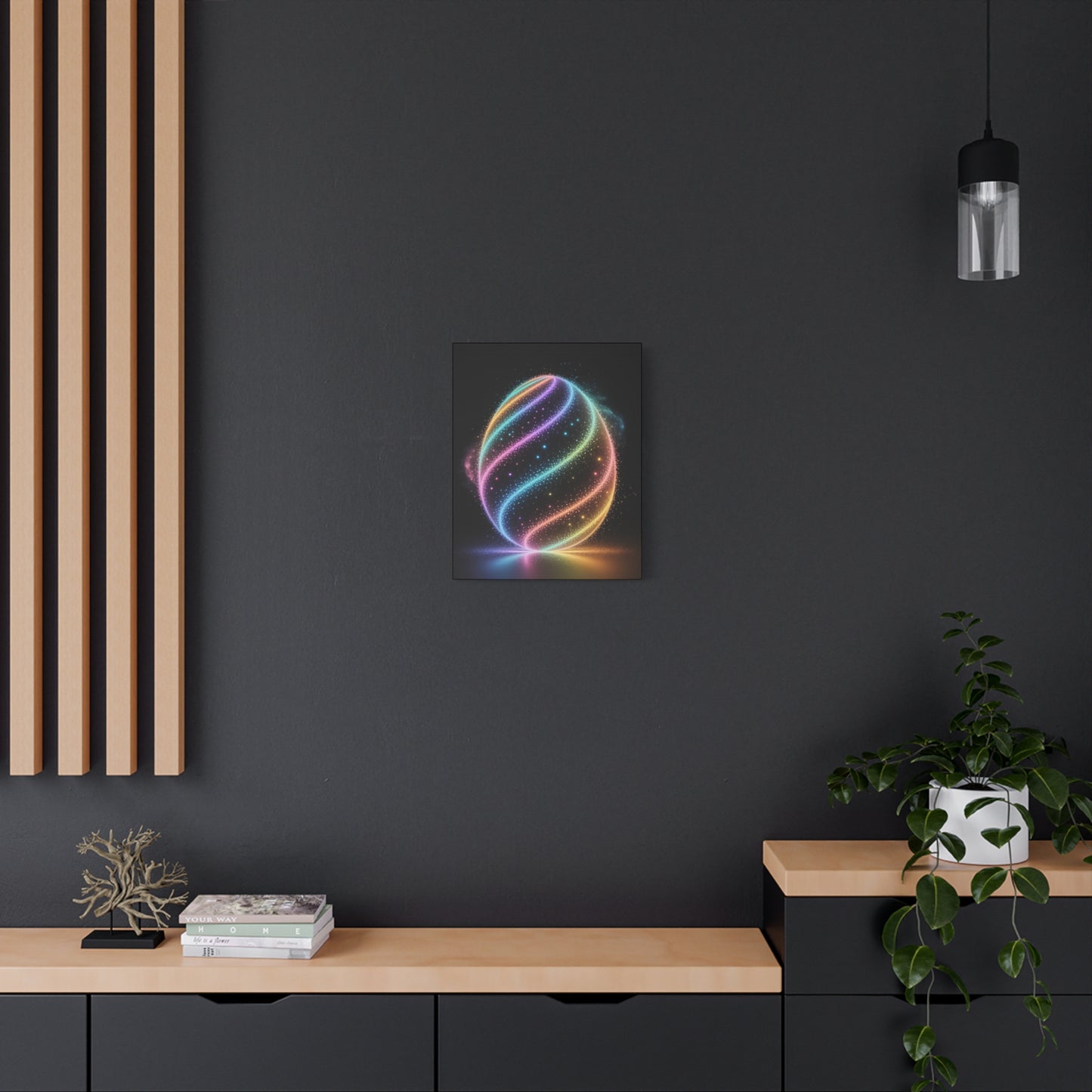 Colorful Swirl Canvas Art Easter Egg Art Easter Canvas Easter Decor