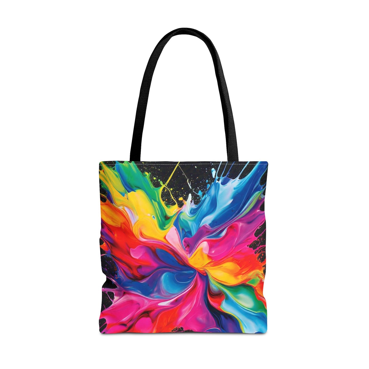 Vibrant Abstract Swirl Tote Bag | Colorful Expressionism Canvas Tote – Bold Art Accessory & Eco-Friendly Gift for Art Lovers