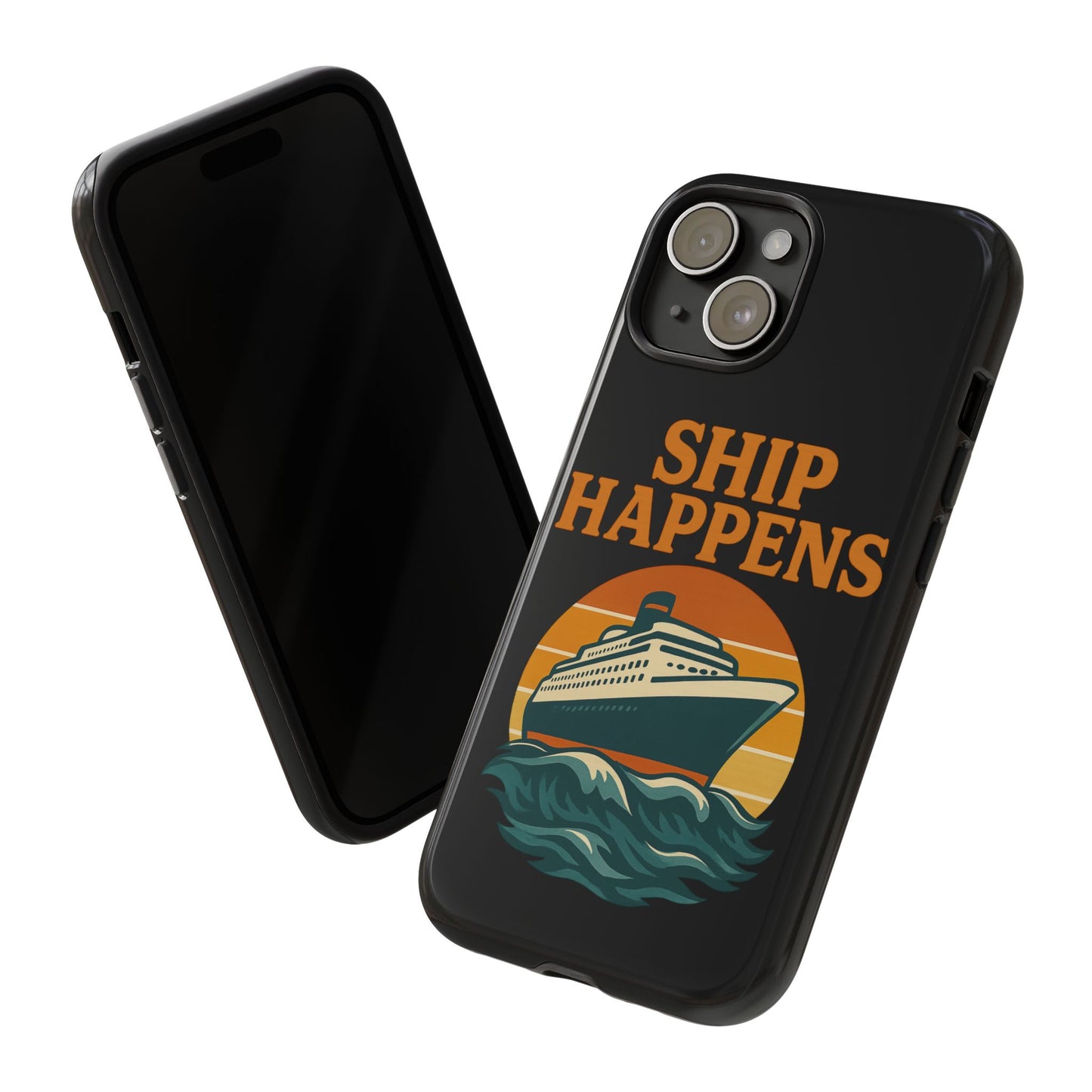 iPhone Case Ship Happens Sunset Cruise Case Gift for Travel Lovers Nautical Phone Case Cruise Accessory