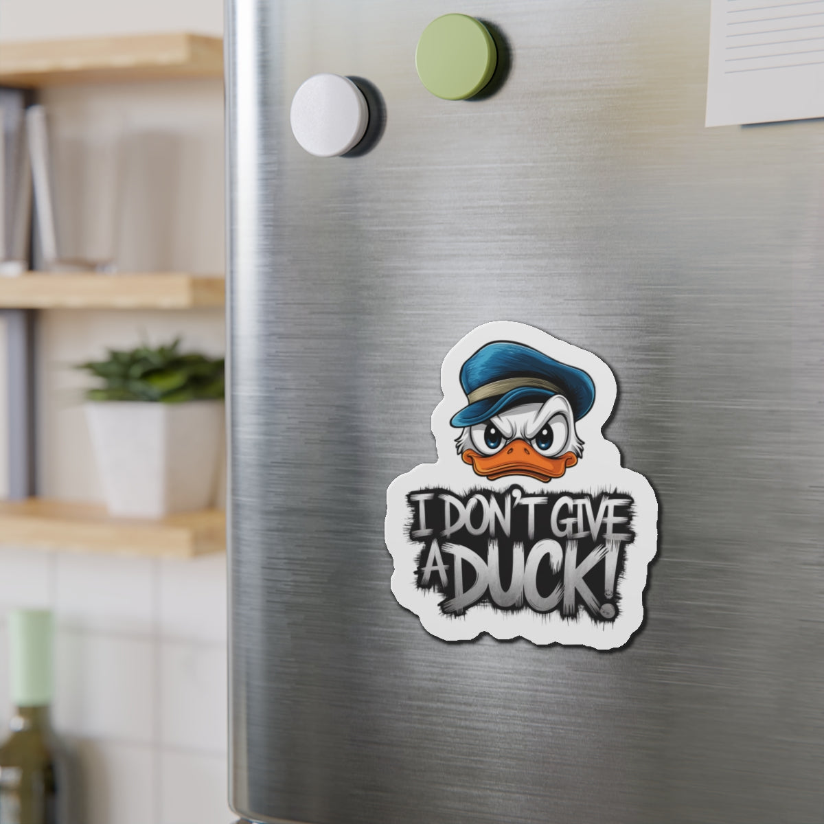 Angry Duck Die-Cut Magnet Fridge Magnet Kitchen Decor Refrigerator Art