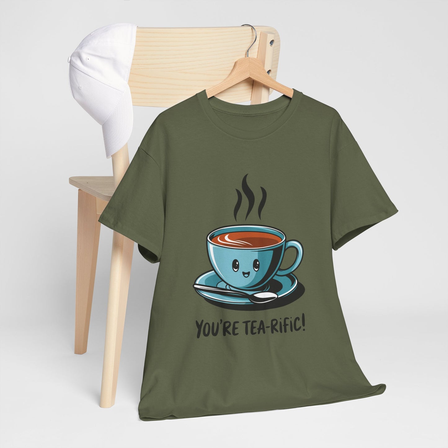 You’re Tea-Rific! Cute Tea Pun T-Shirt for Tea Lovers - Funny Gift, Kawaii Cup Graphic Tee - Unisex Soft Cotton Shirt