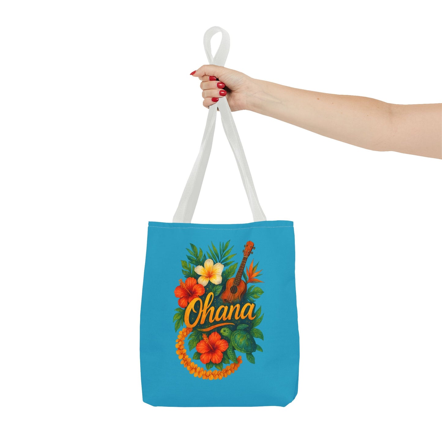 Hawaiian Ohana Tote Bag | Tropical Reusable Beach Bag | Aloha Gift Idea | Island Vibes Bag | Summer Tote | Luau Party Favor | Coastal Bag
