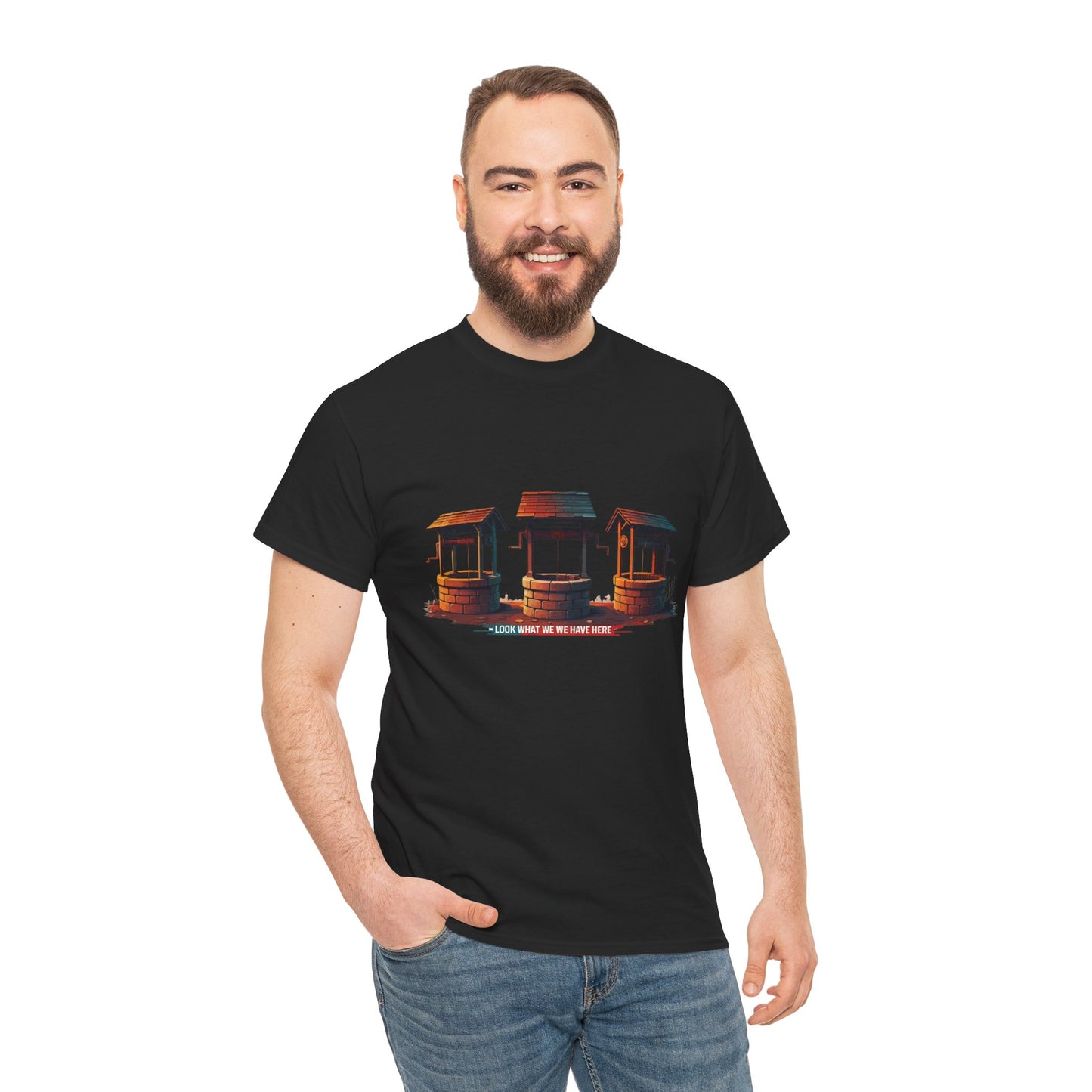 Funny “Well Well Well” T-Shirt • Pun Graphic Tee with Wishing Wells • Retro Vintage Humor Shirt • Gift for Pun Lovers & Joke Fans