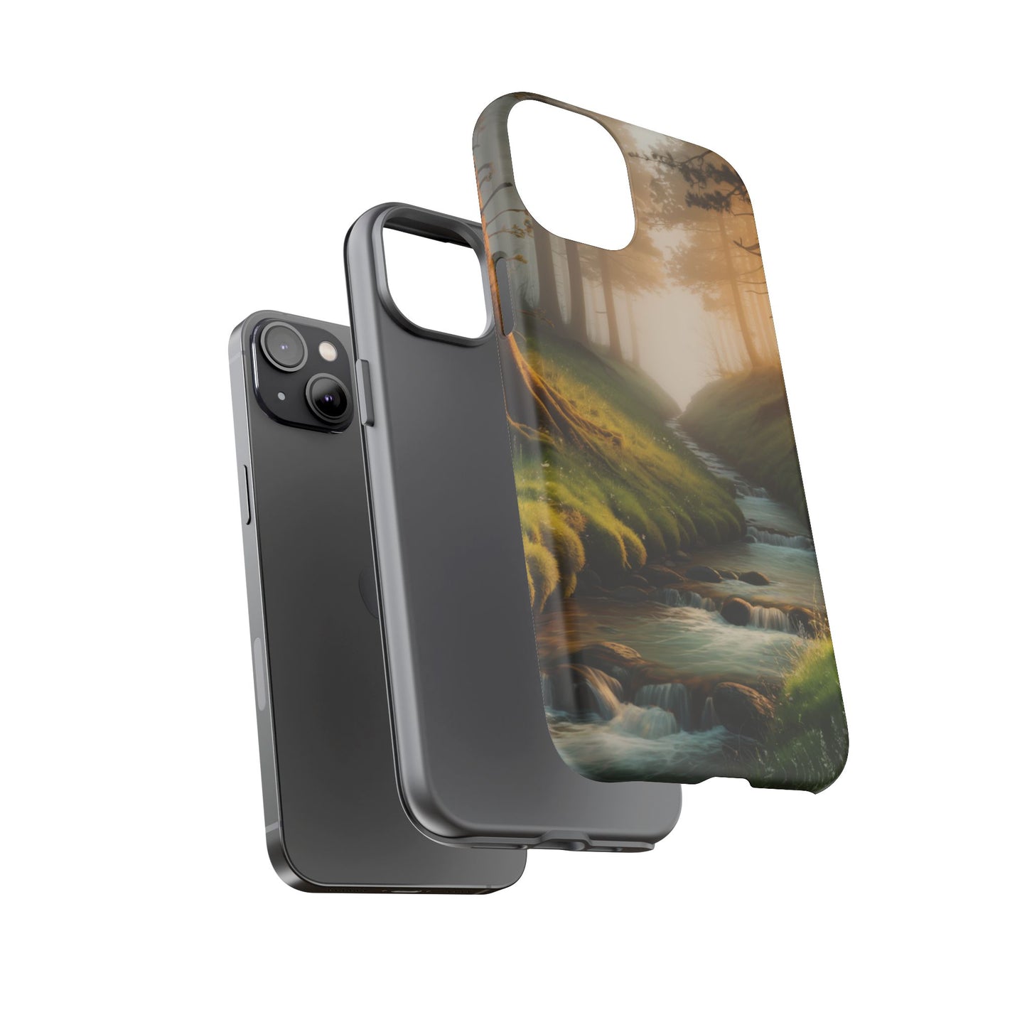 Nature Stream iPhone Case Forest Phone Case Stream iPhone Case Nature Phone Case