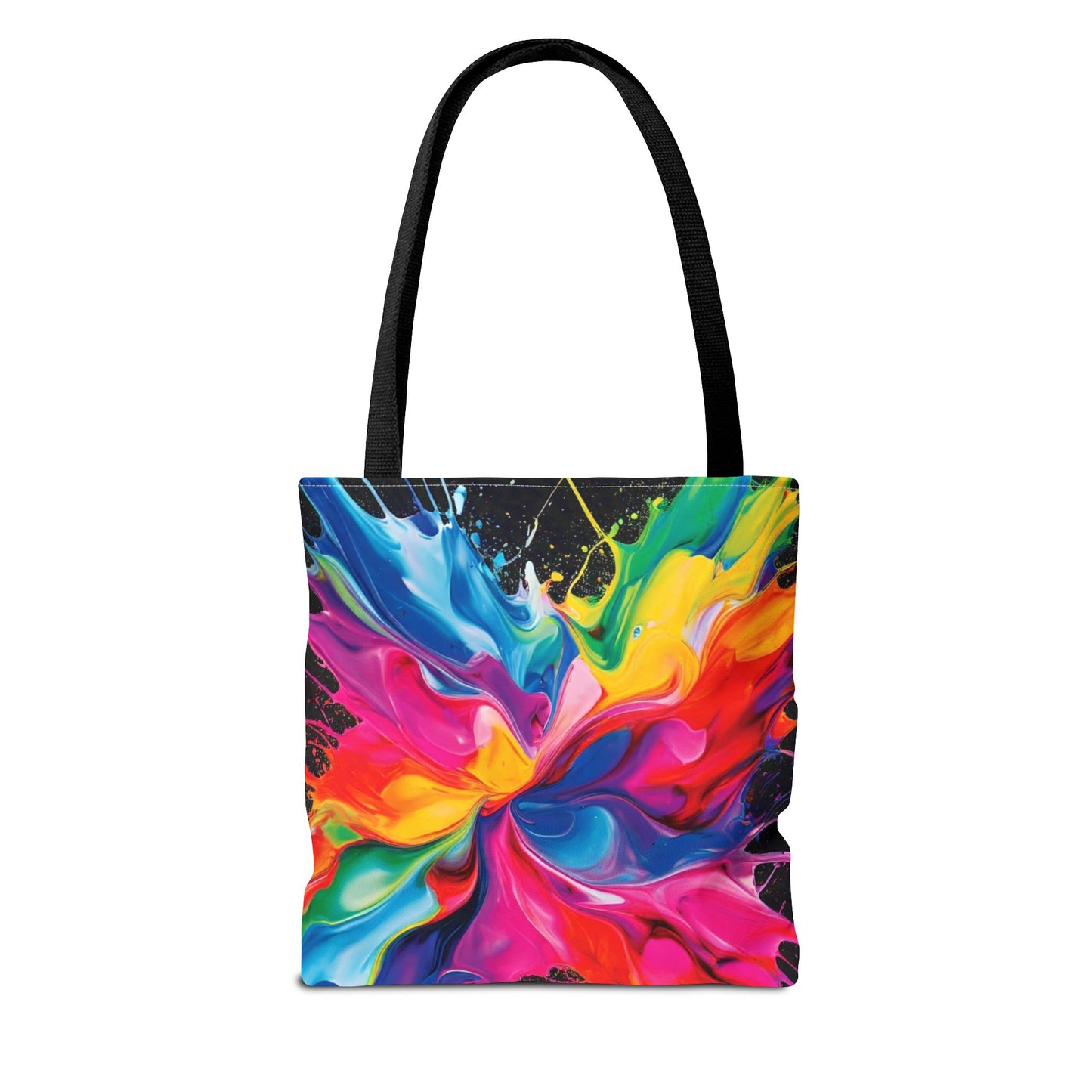 Vibrant Abstract Swirl Tote Bag | Colorful Expressionism Canvas Tote – Bold Art Accessory & Eco-Friendly Gift for Art Lovers