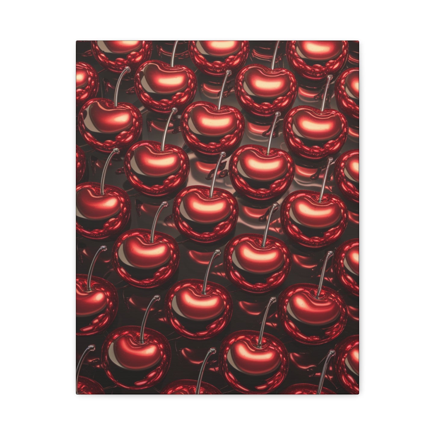 Canvas Wall Art - Colorful Shiny Cherries