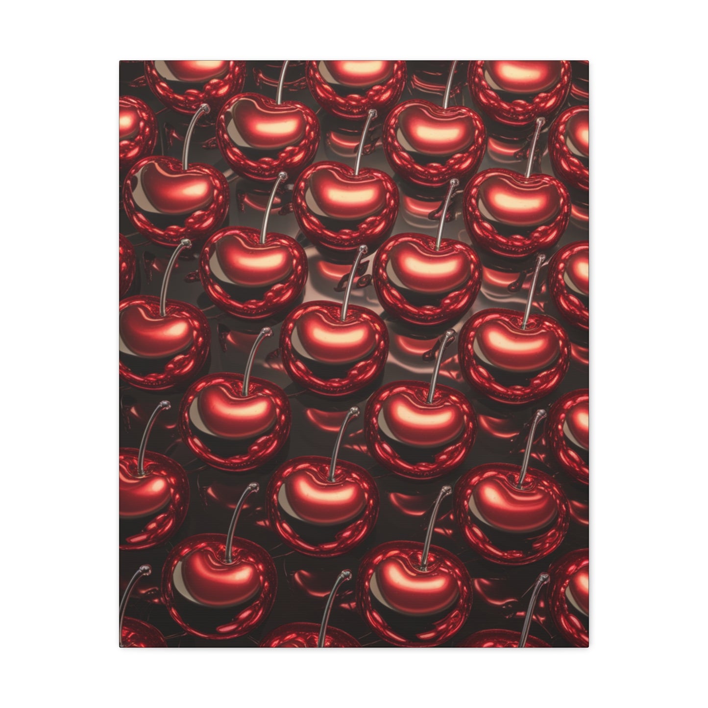 Canvas Wall Art - Colorful Shiny Cherries