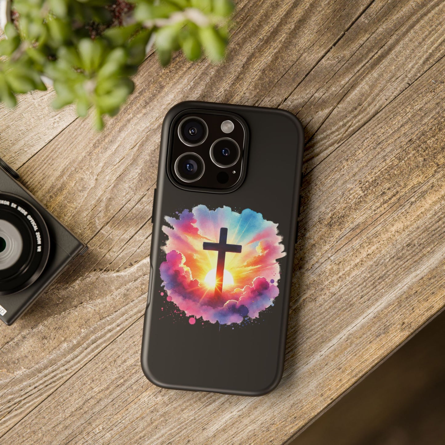 Inspirational Cross iPhone Case Christian Phone Case Easter iPhone Case Faith Based Case Easter iPhone Case