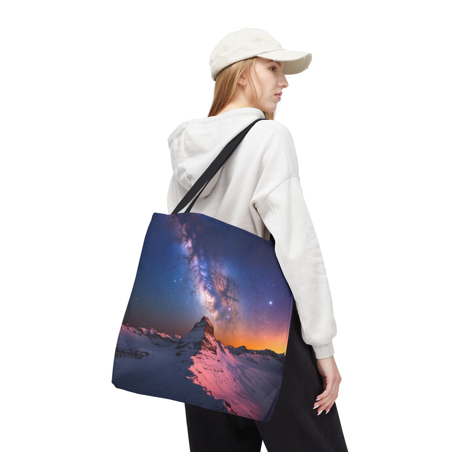 Stunning Mountain Galaxy Tote Bag - Nature Lover's Eco-Friendly Bag