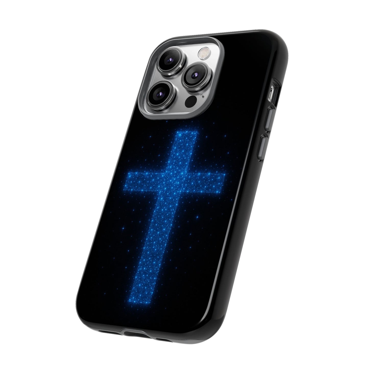 iPhone Case - Bioluminescent Cross Design Christian Phone Case Spiritual iPhone Case Gift for Believers