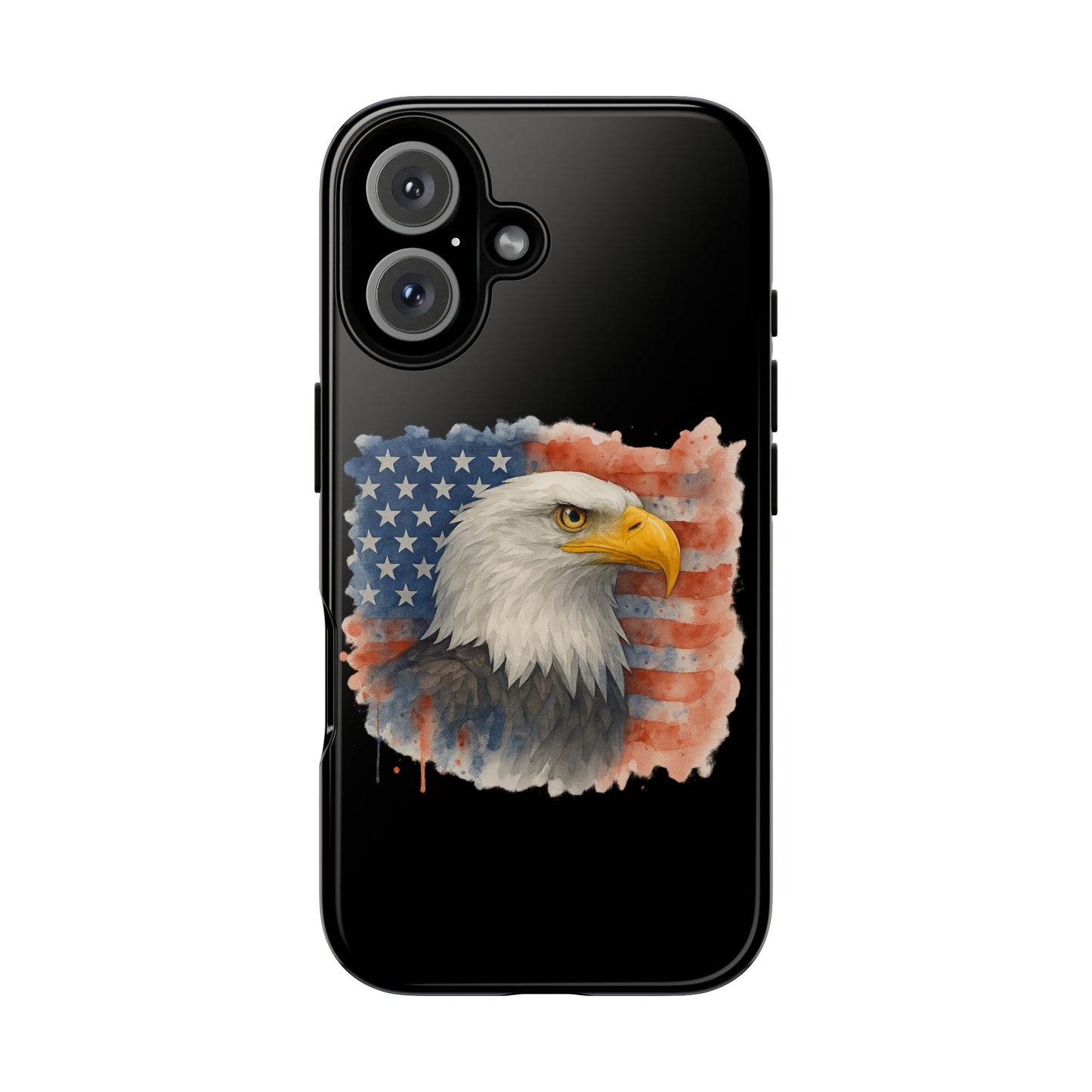 Patriotic Eagle Phone Case for iPhone - Tough Cases with American Flag Design 4th of July Case Memorial Day Veteran's Day