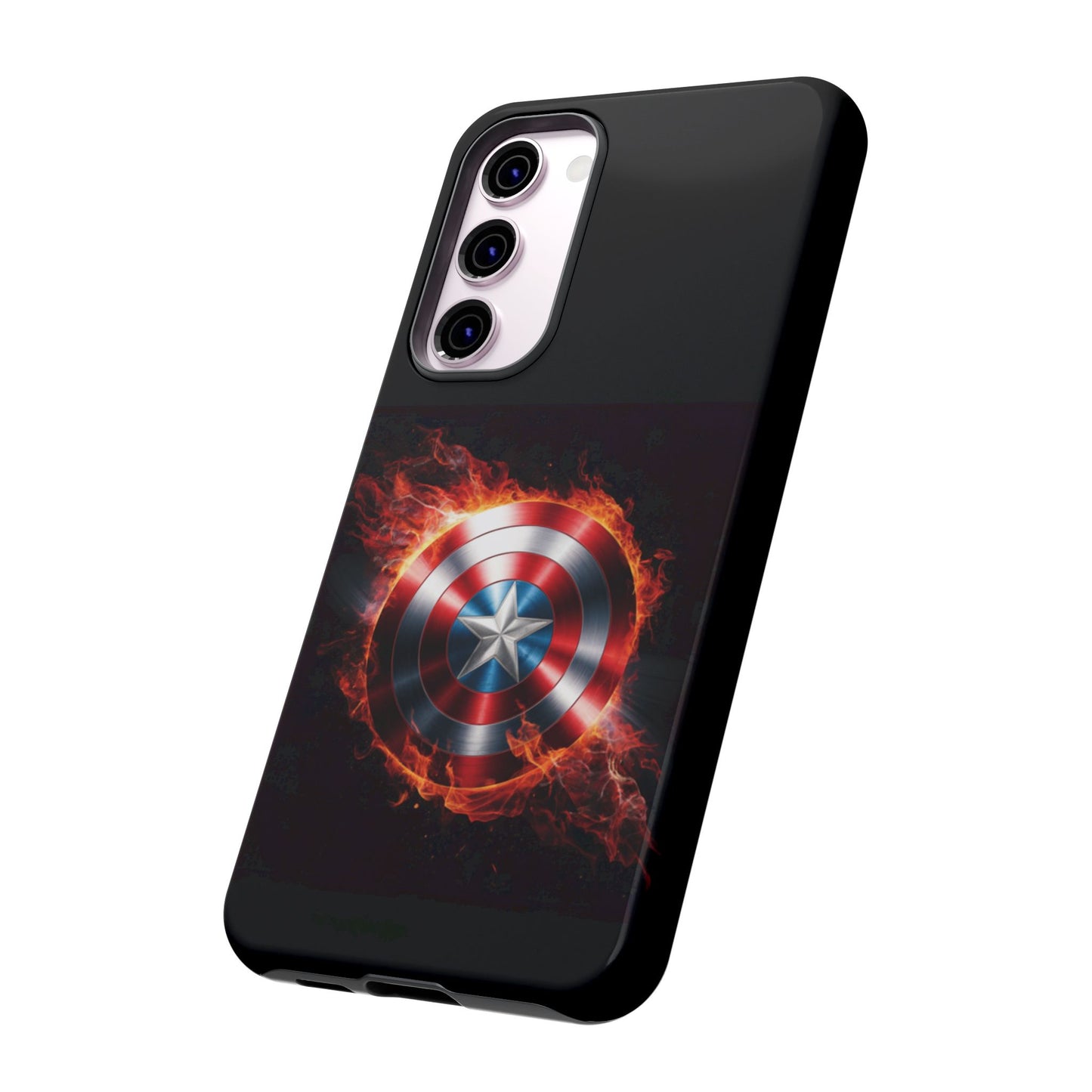 Captain America Shield in Flames Samsung Galaxy Tough Case