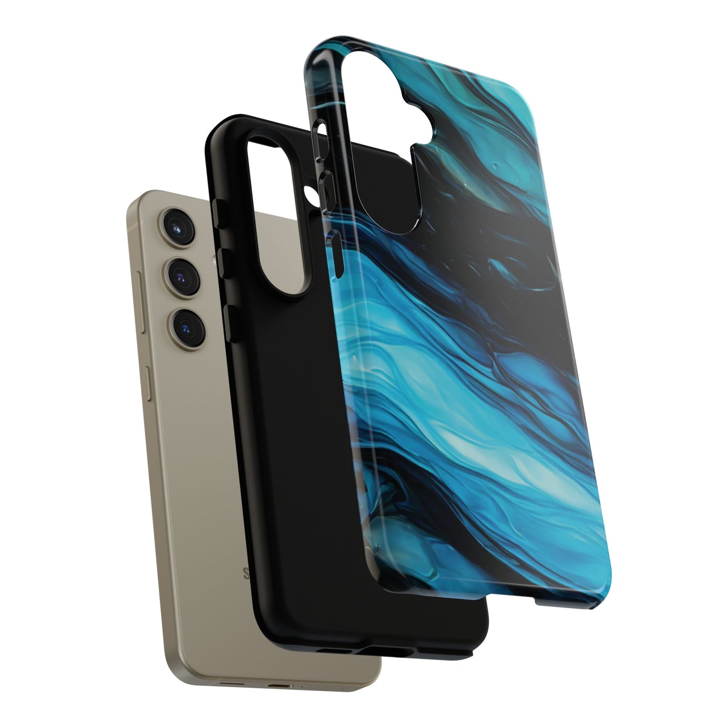 Samsung Galaxy Blue Splash Phone Case